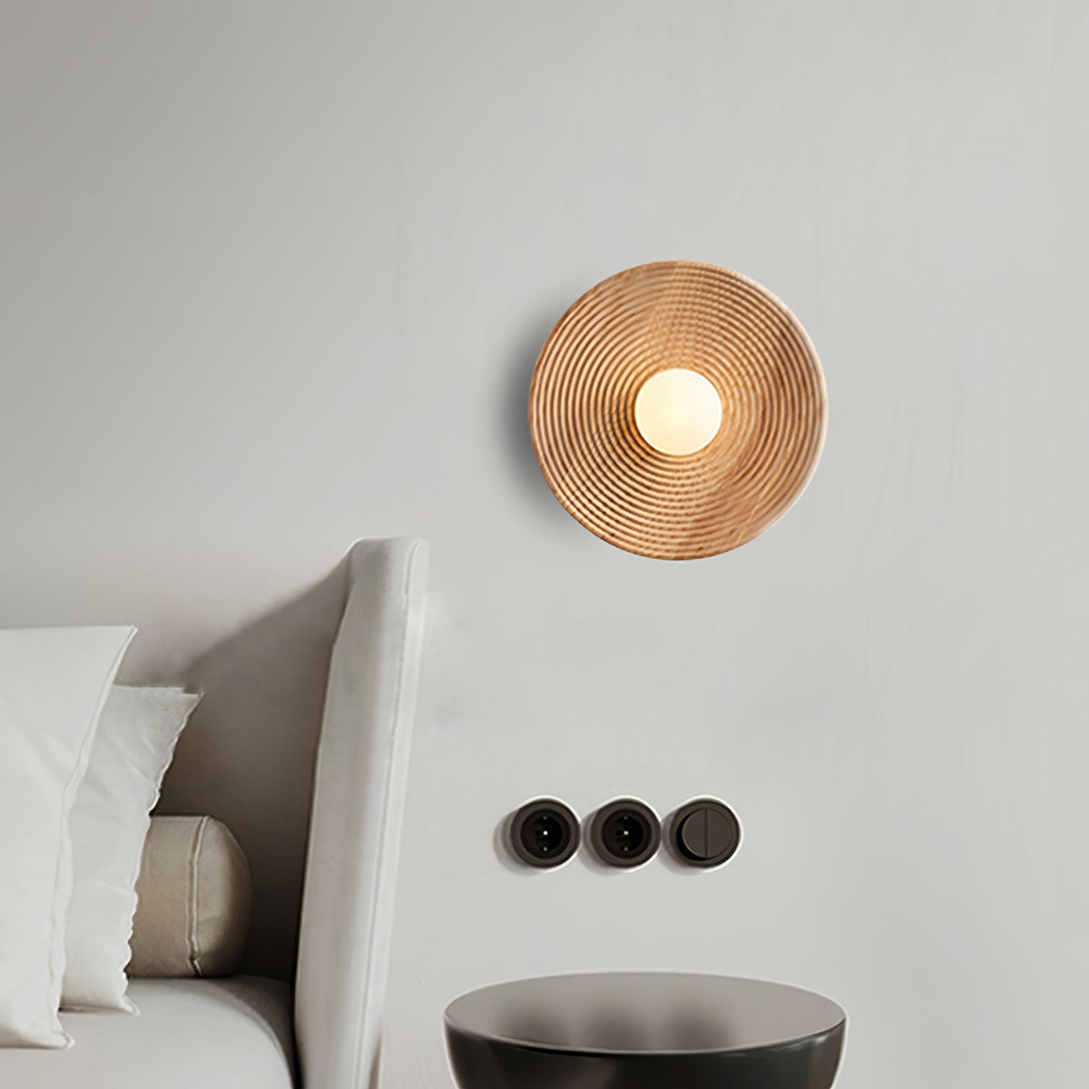 Aldenise Nordic Art Contour Wooden Sconce Wall lamp