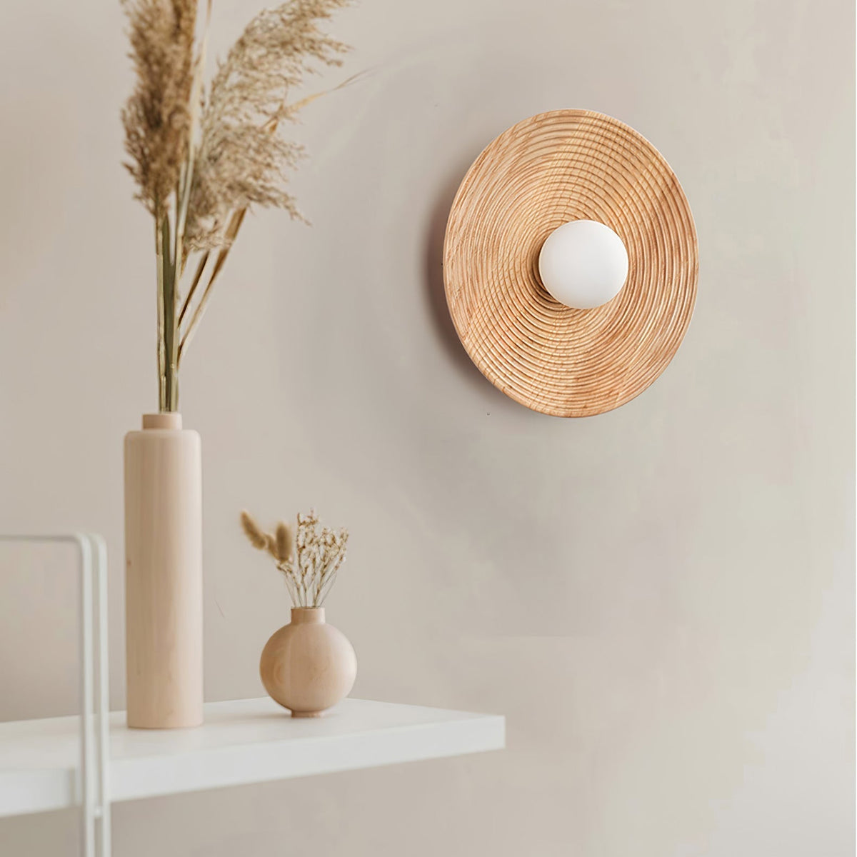 Aldenise Nordic Art Contour Wooden Sconce Wall lamp