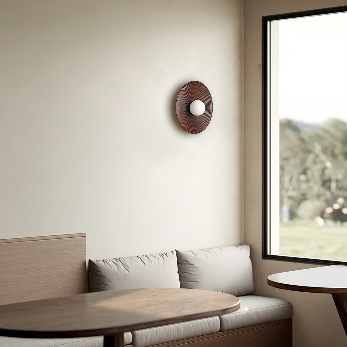 Aldenise Nordic Art Contour Wooden Sconce Wall lamp