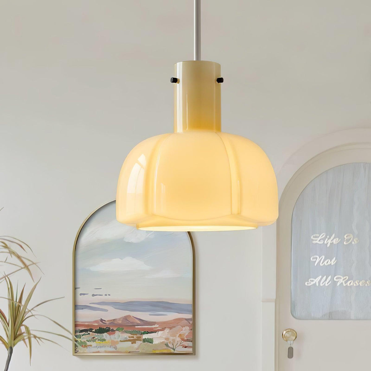 Zentara Glass Contemporary Pendant Light
