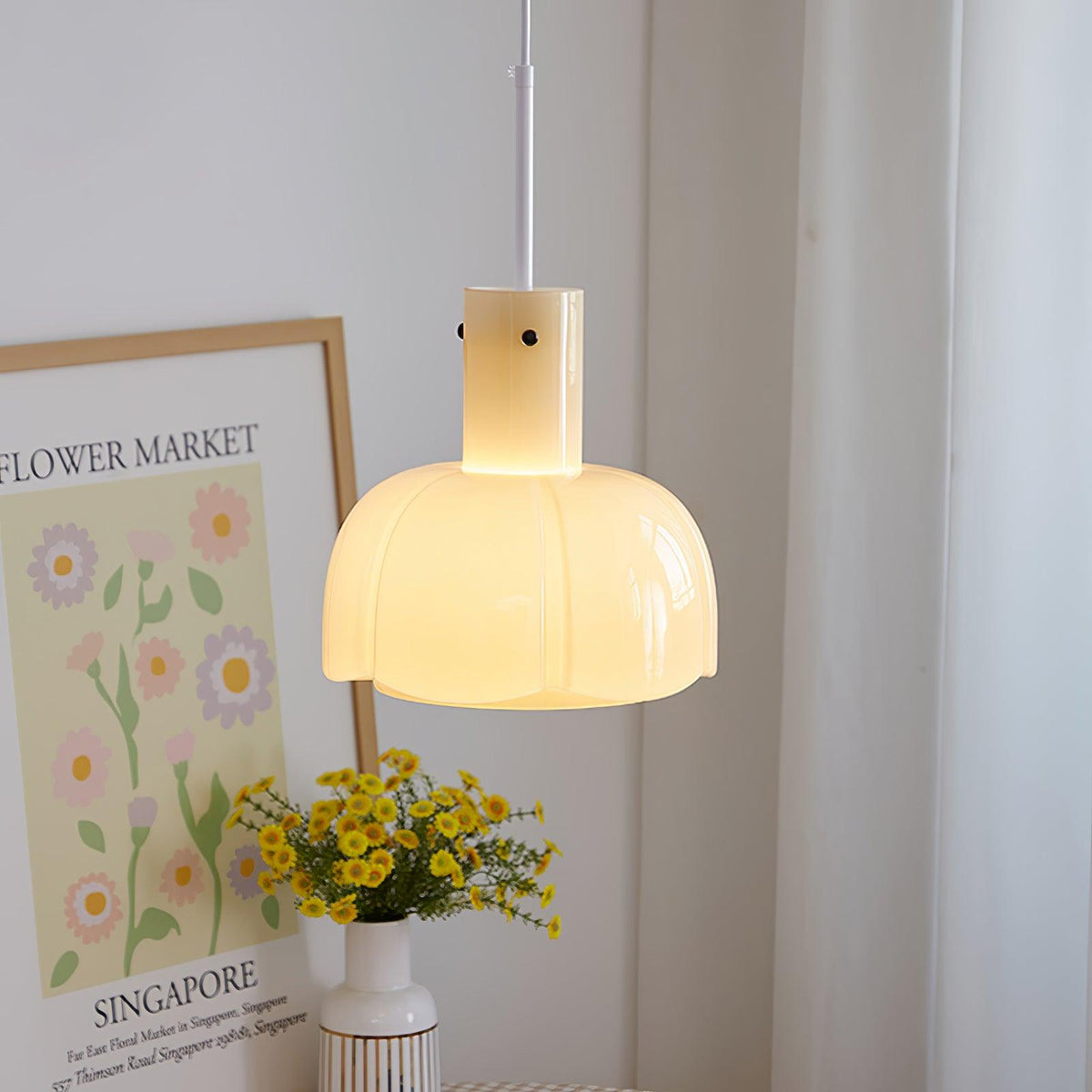 Zentara Glass Contemporary Pendant Light