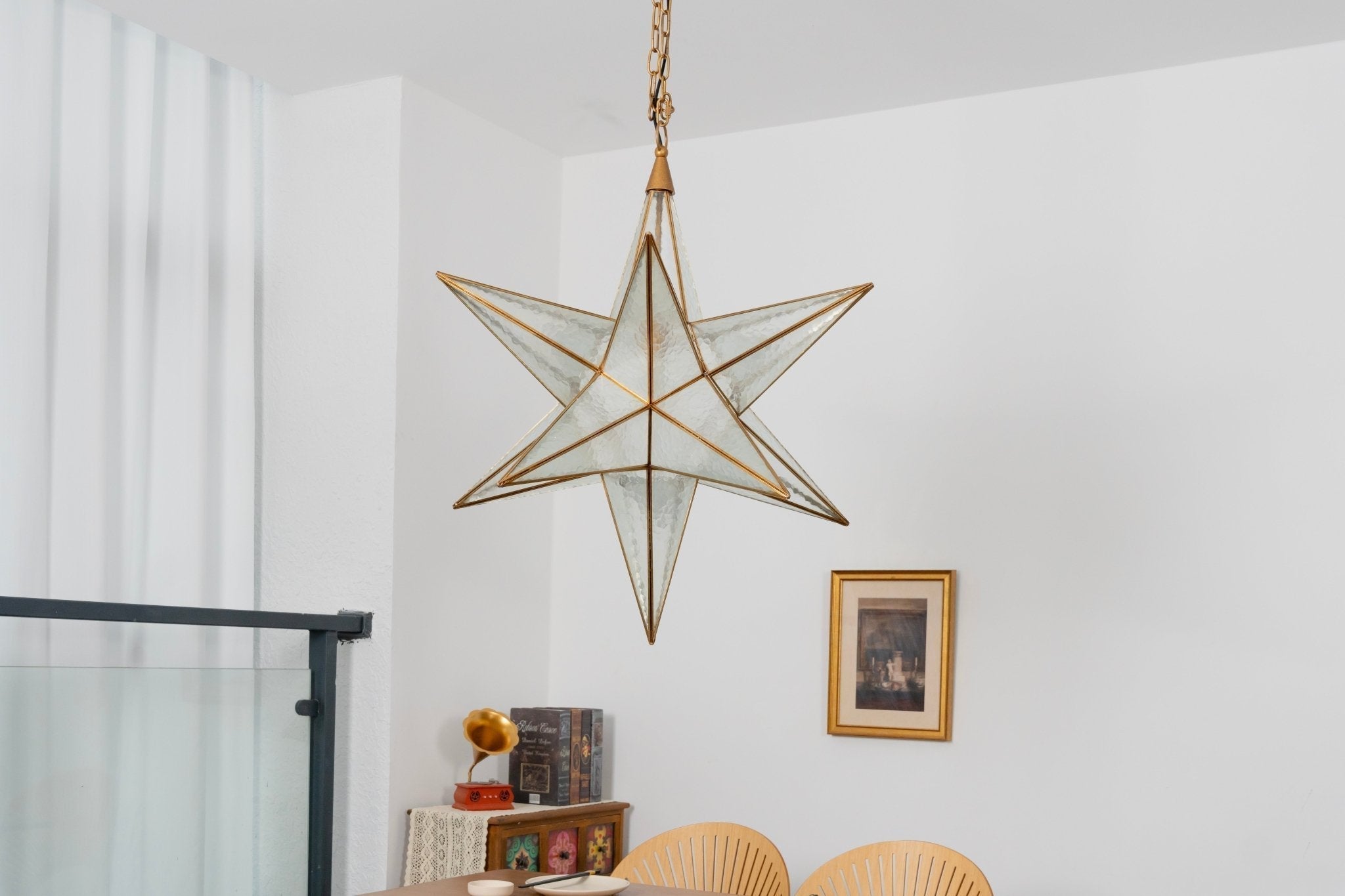 Sotr Elegant Glass Star Chandelier