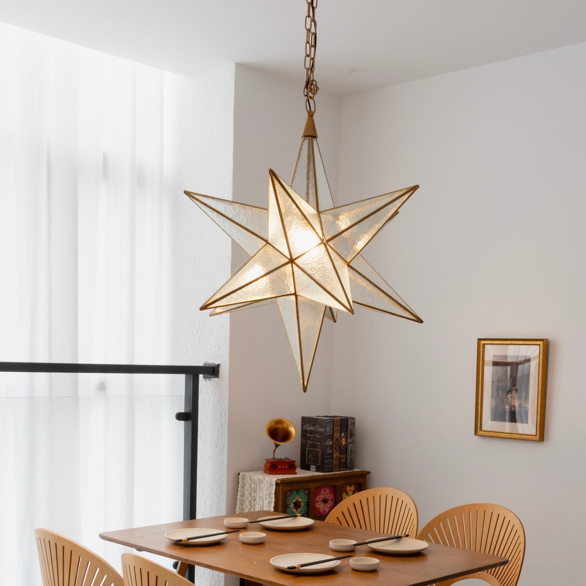 Sotr Elegant Glass Star Chandelier