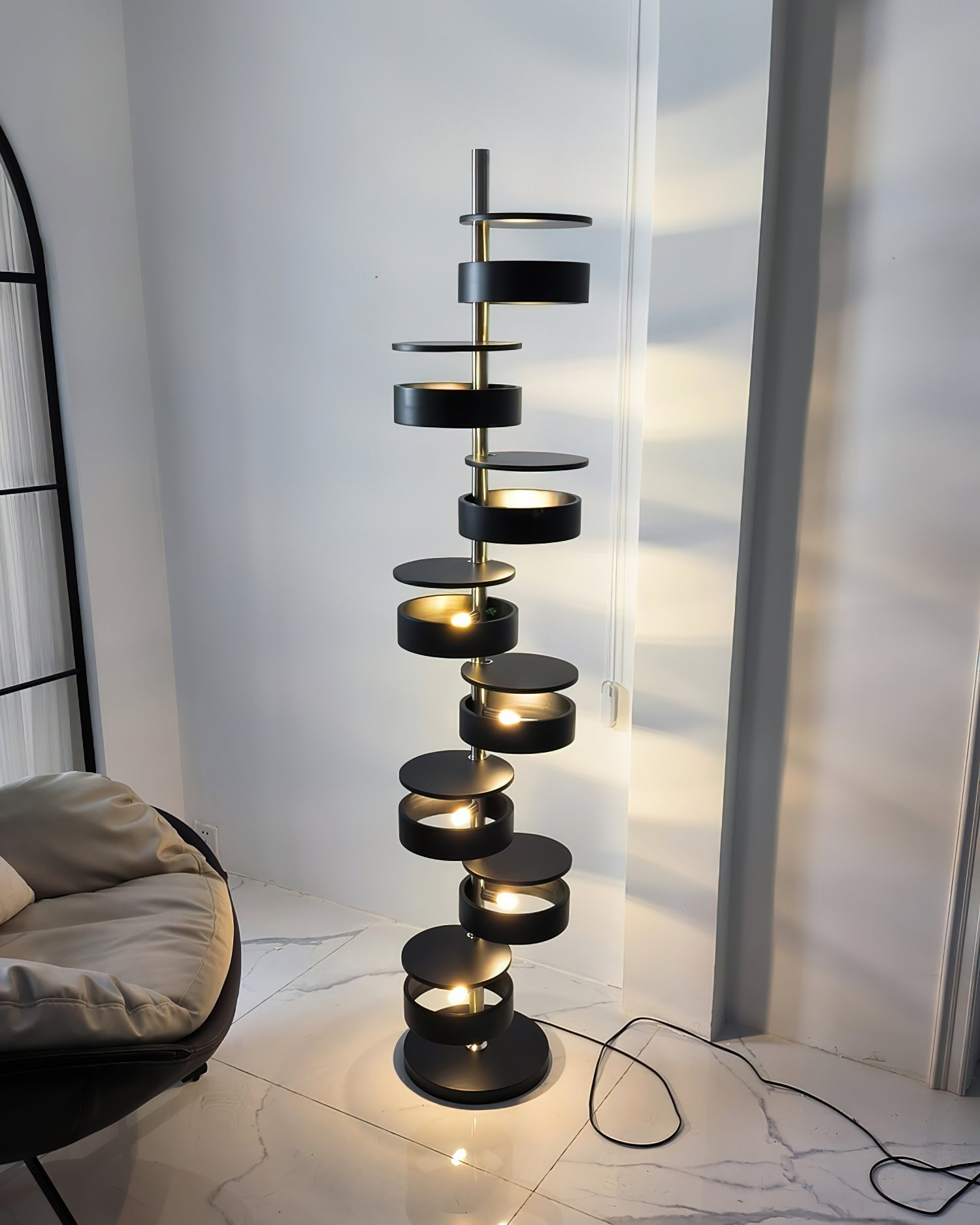 Lynix Wooden Floor Lamp
