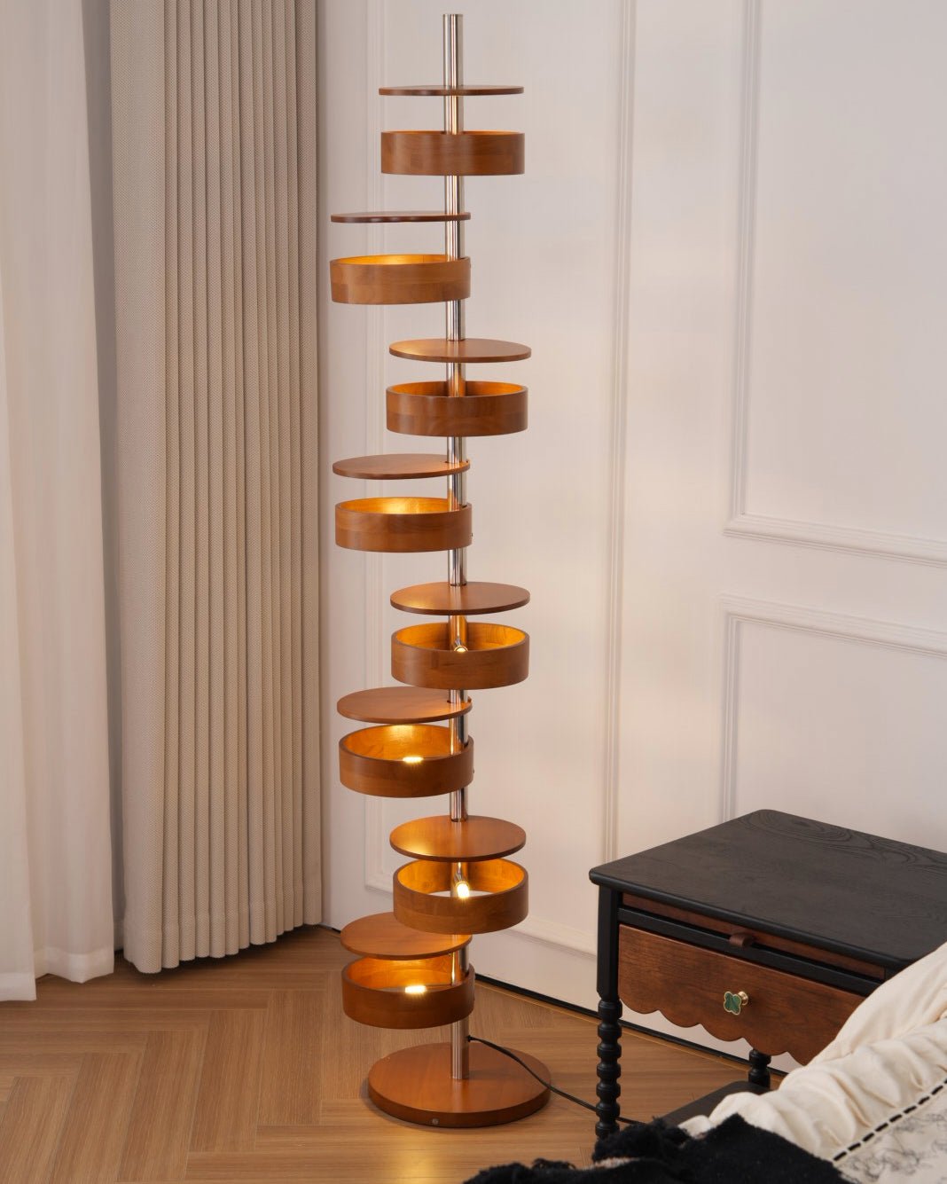 Lynix Wooden Floor Lamp