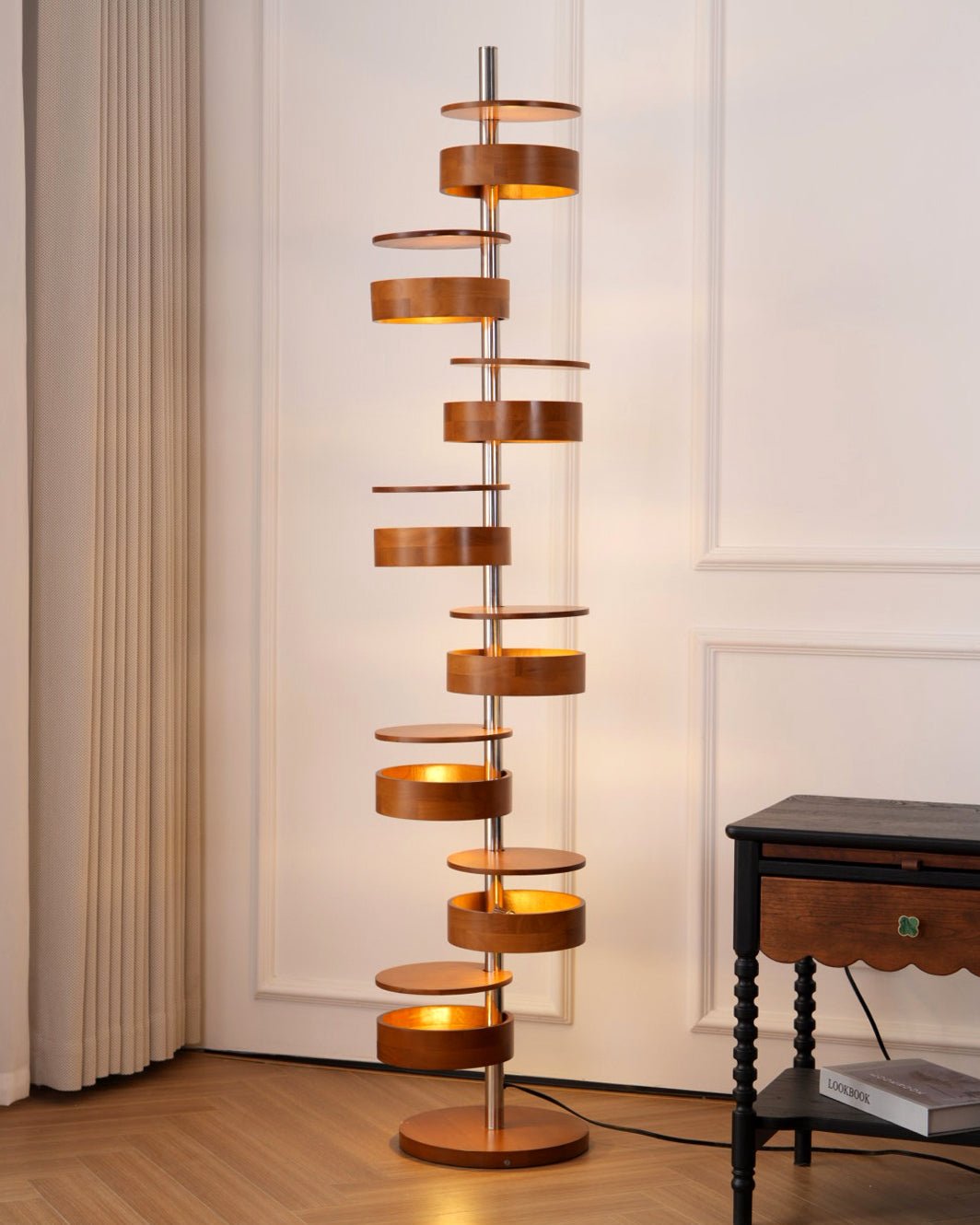 Lynix Wooden Floor Lamp