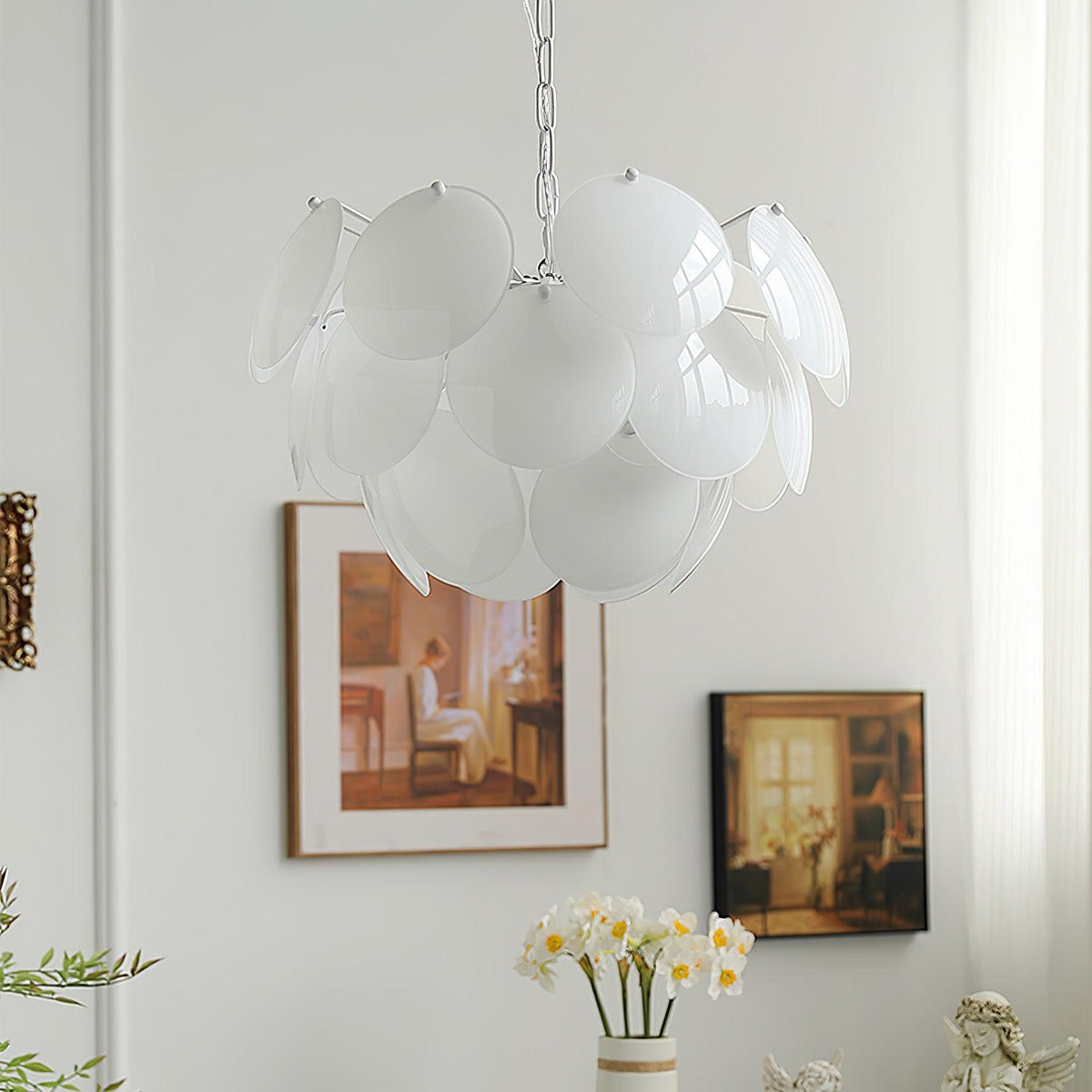Sophia Minimalist Glass Chandelier