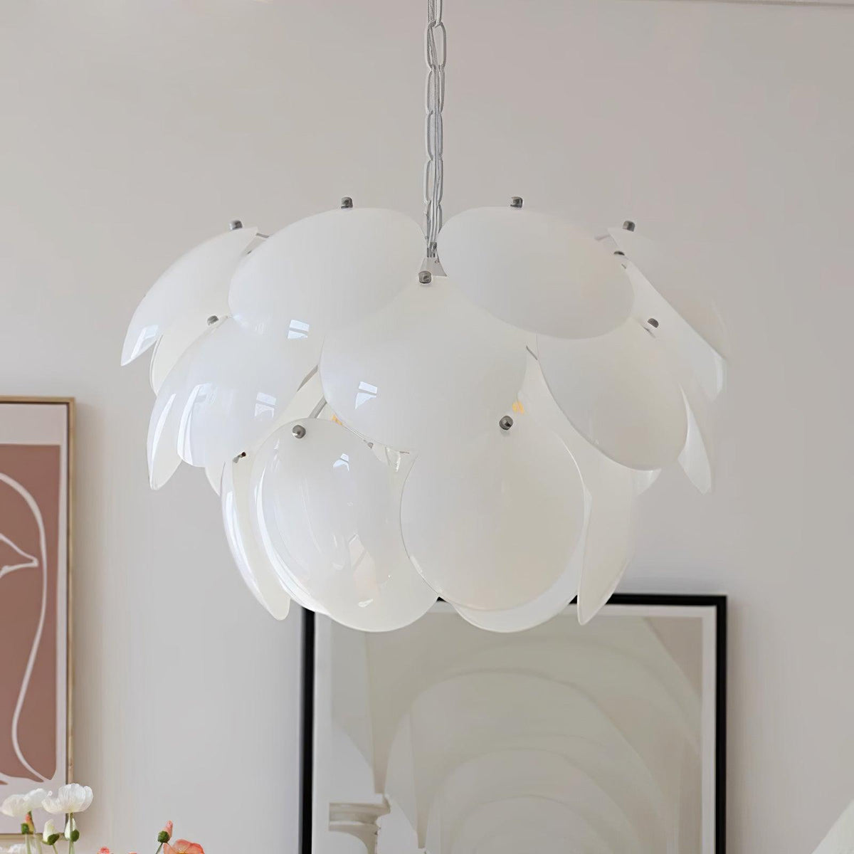 Sophia Minimalist Glass Chandelier