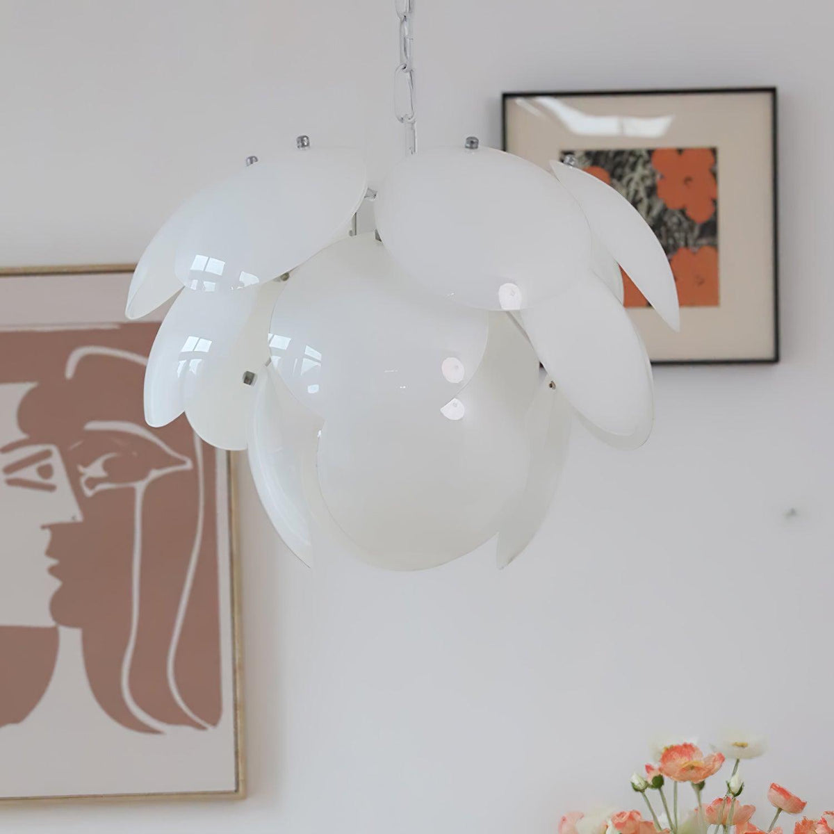 Sophia Minimalist Glass Chandelier
