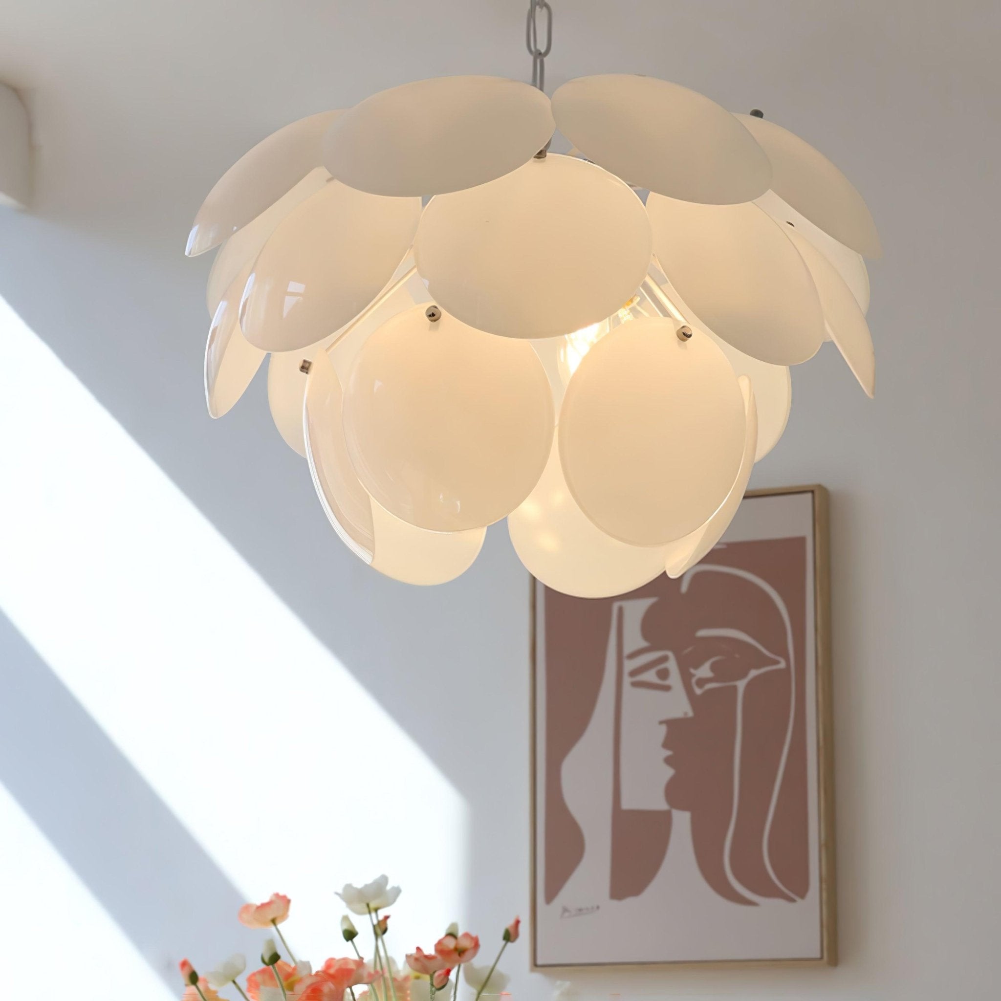 Sophia Minimalist Glass Chandelier