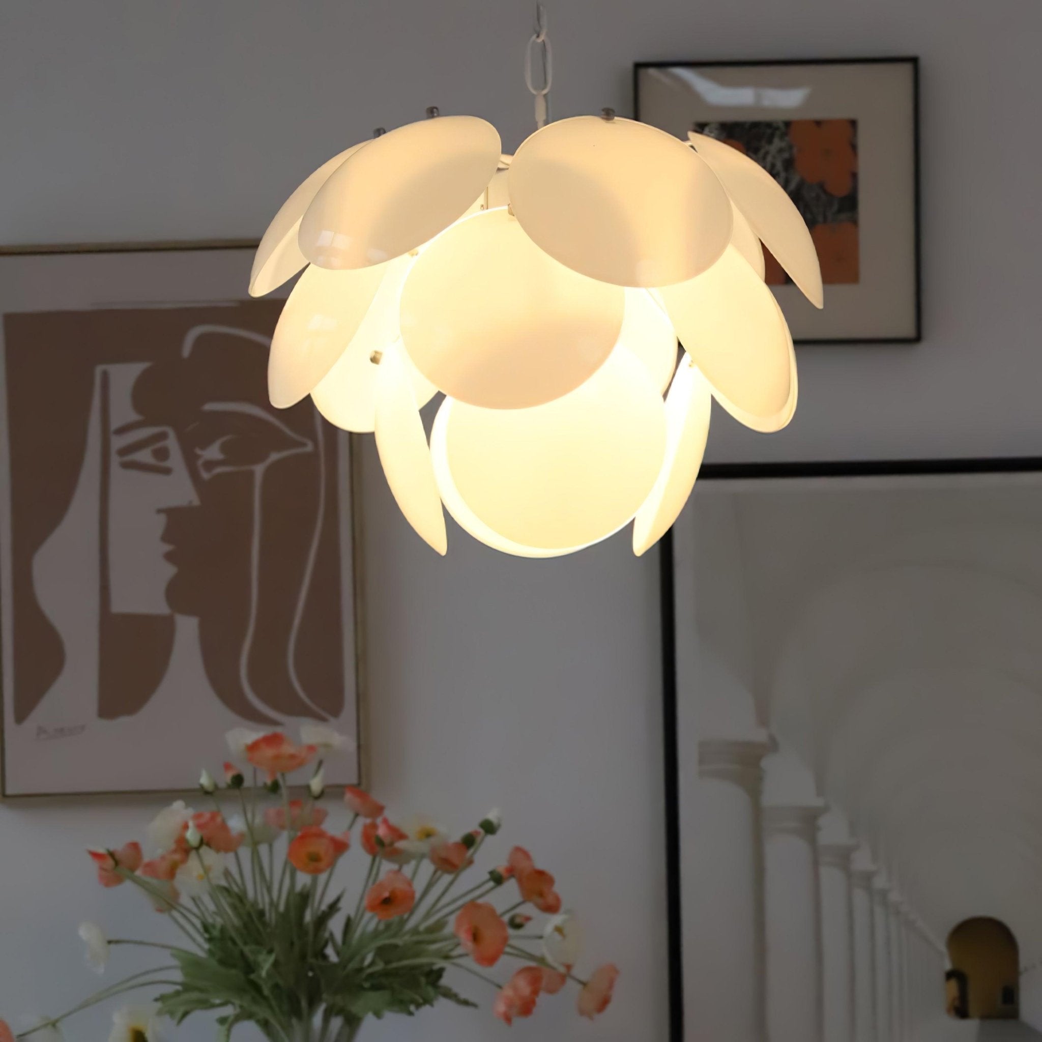 Sophia Minimalist Glass Chandelier