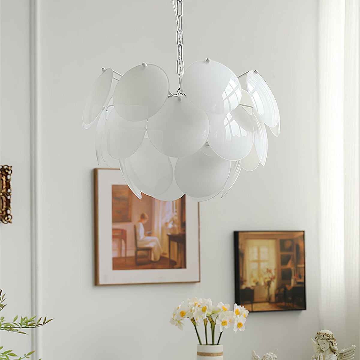 Sophia Minimalist Glass Chandelier