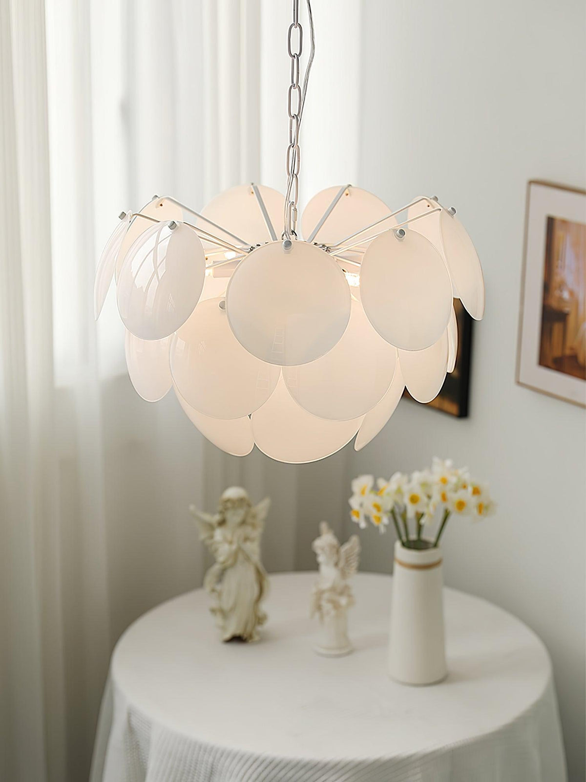 Sophia Minimalist Glass Chandelier