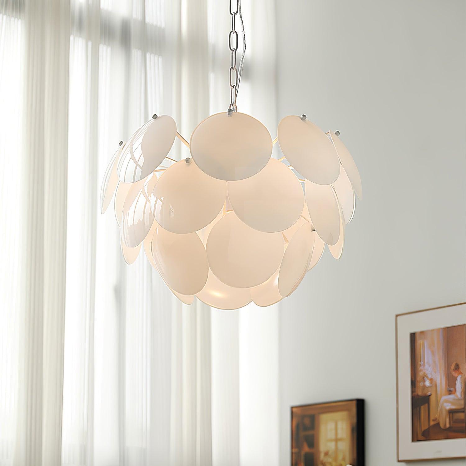 Sophia Minimalist Glass Chandelier