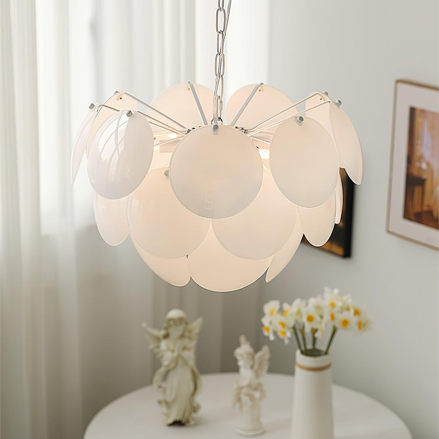 Sophia Minimalist Glass Chandelier