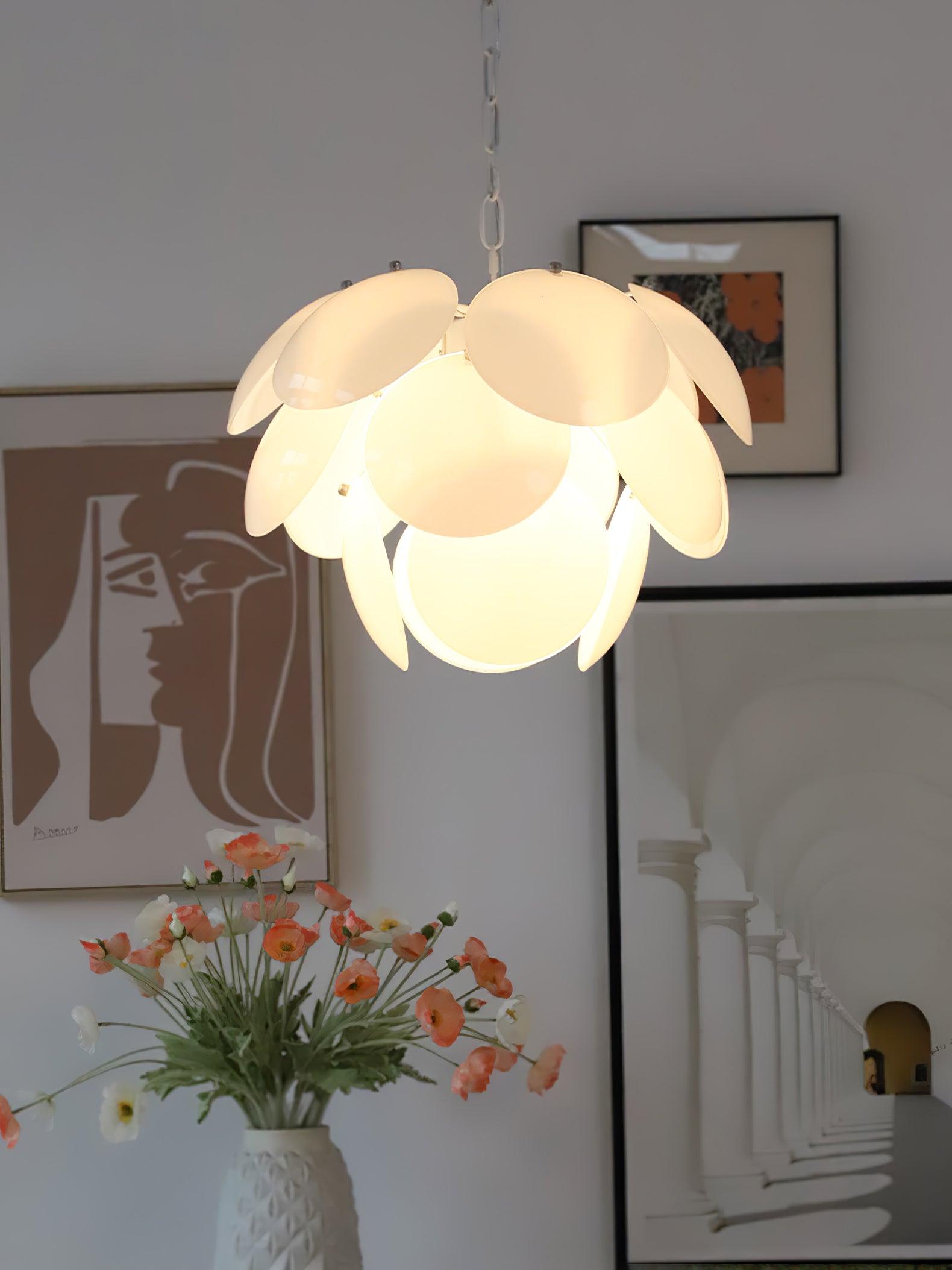 Sophia Minimalist Glass Chandelier