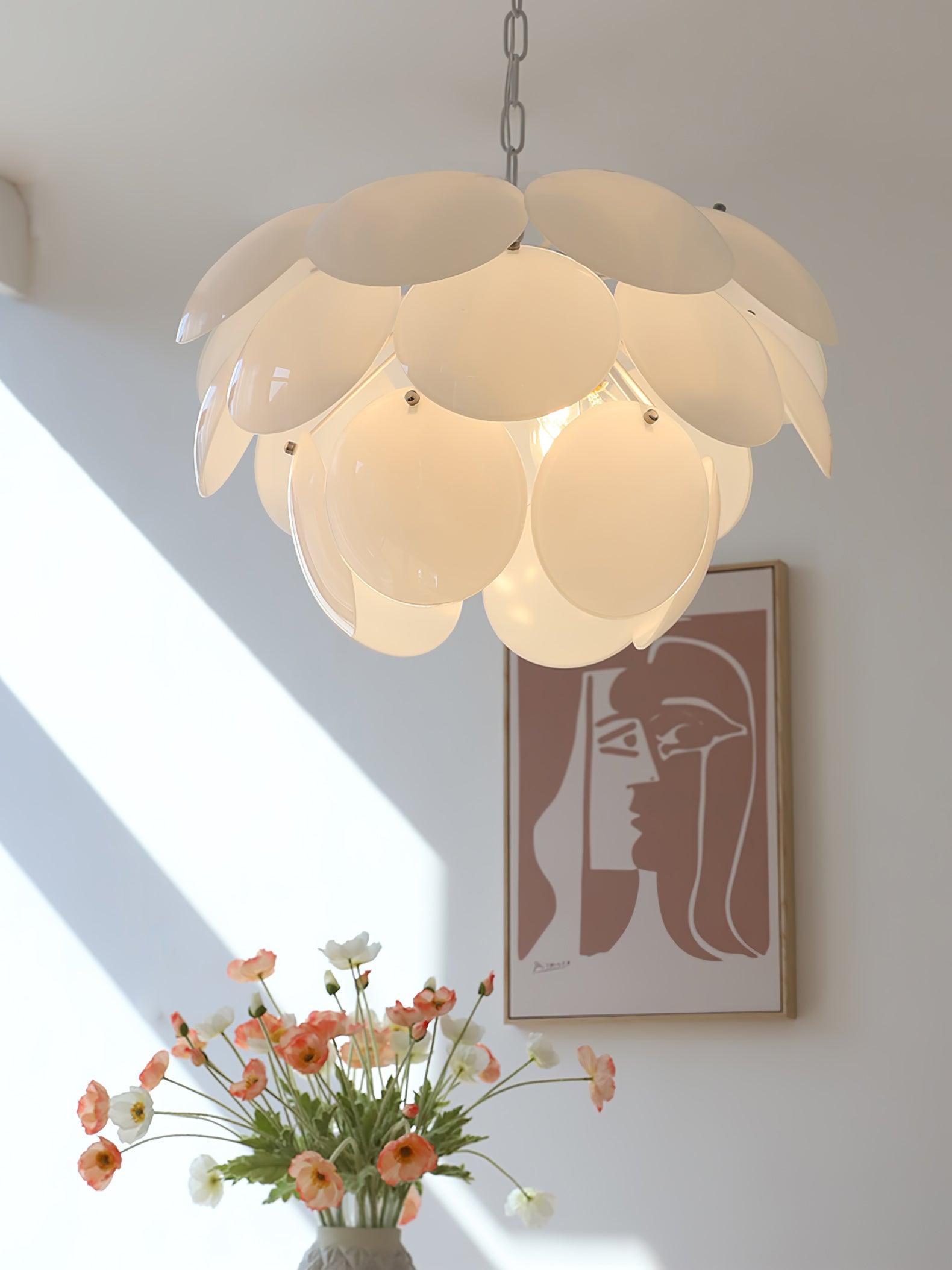 Sophia Minimalist Glass Chandelier