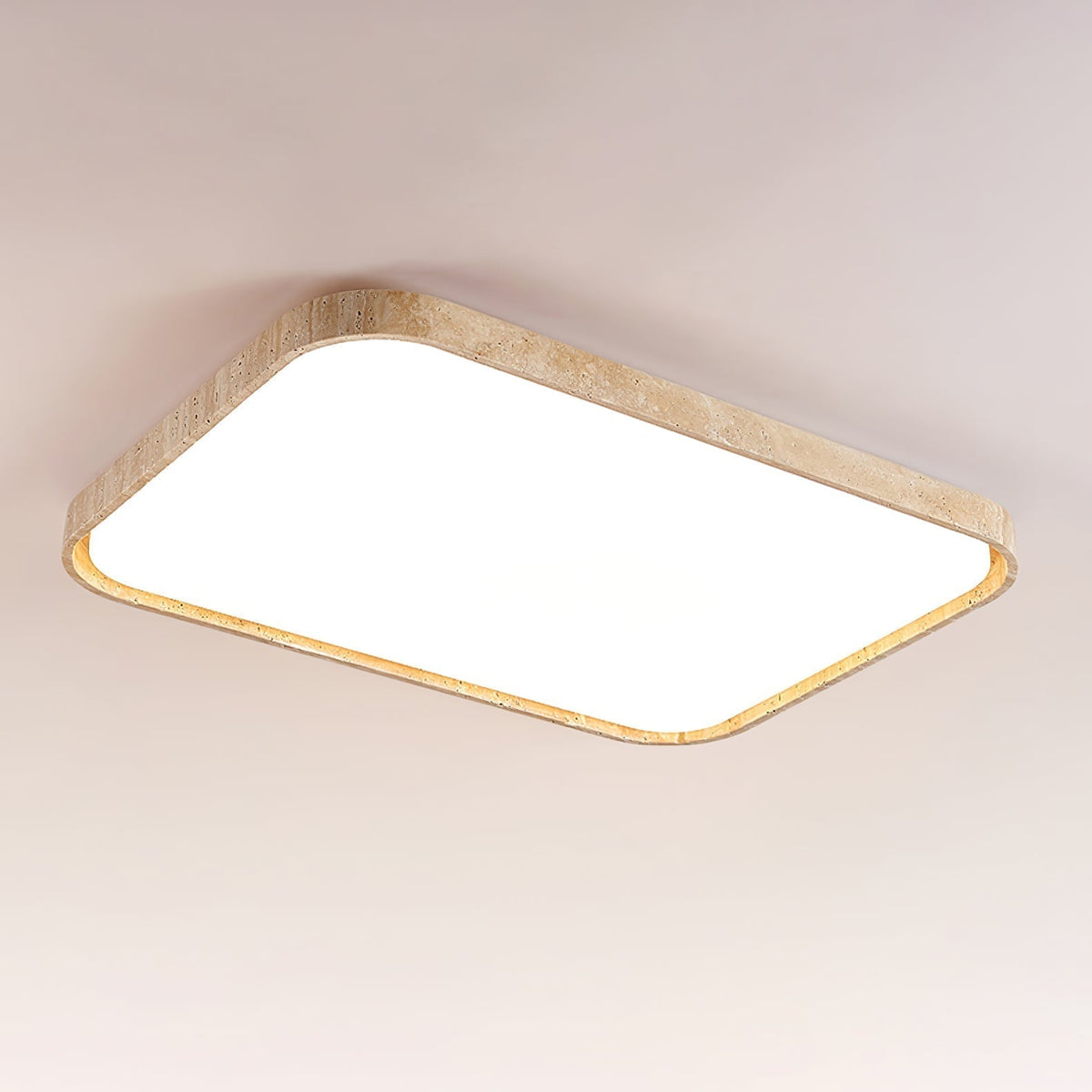 Aisle Travertine Square Ceiling Light