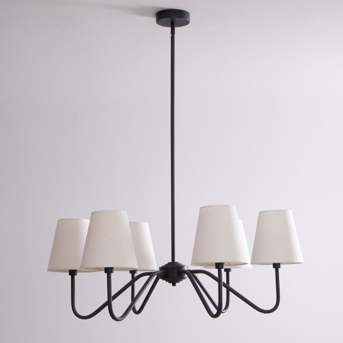 Aurvarira Lumos Classic Black Fabric Chandelier