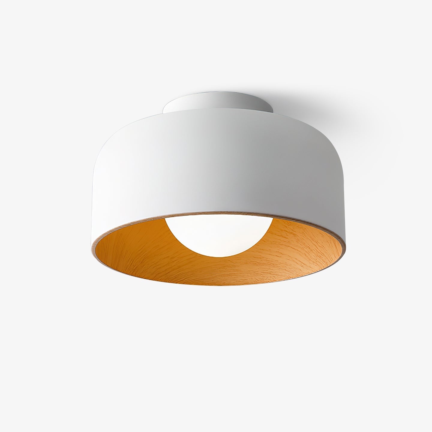 Clairbrook Wood Round Flush Mount Ceiling Light