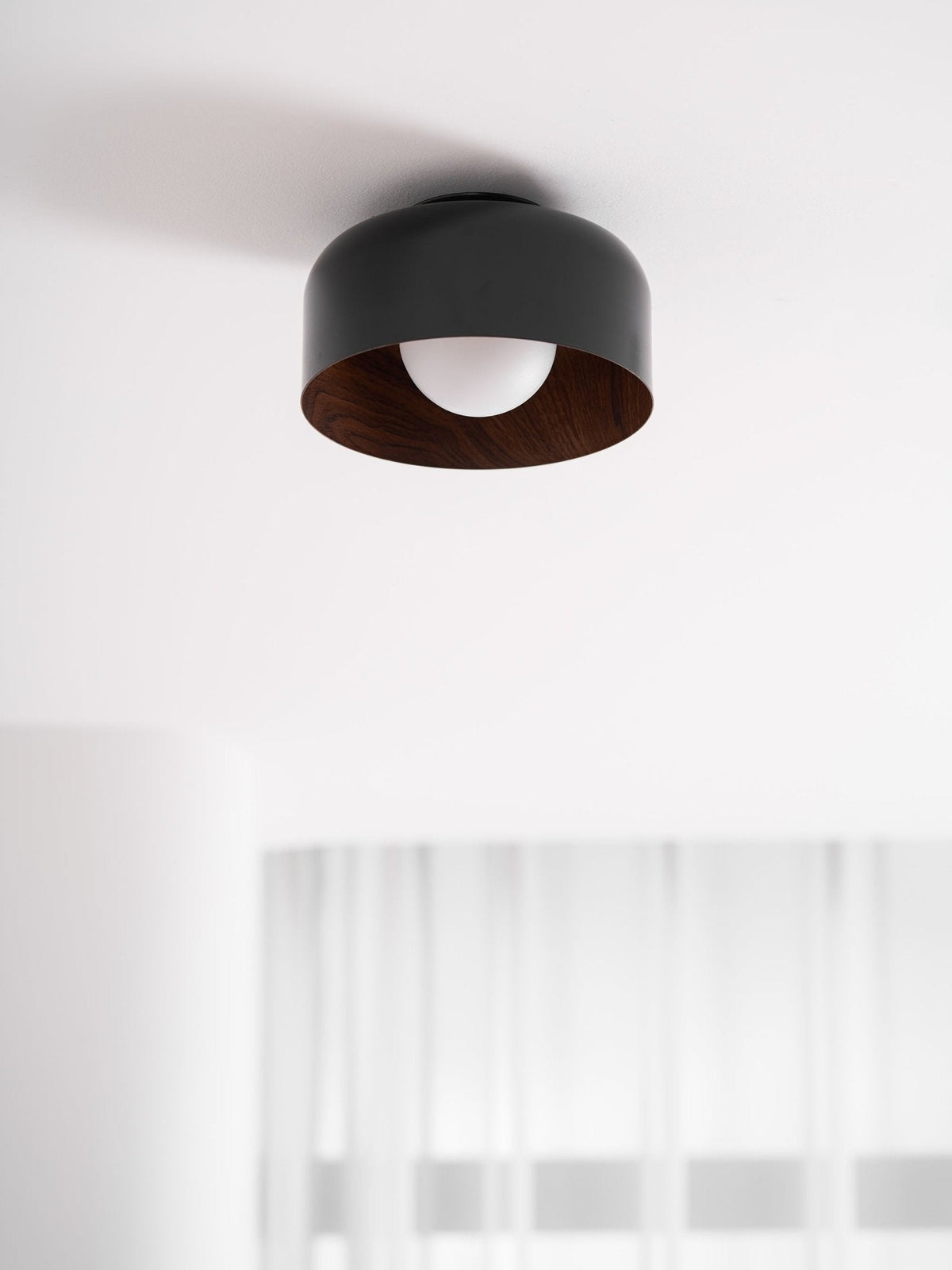 Clairbrook Wood Round Flush Mount Ceiling Light