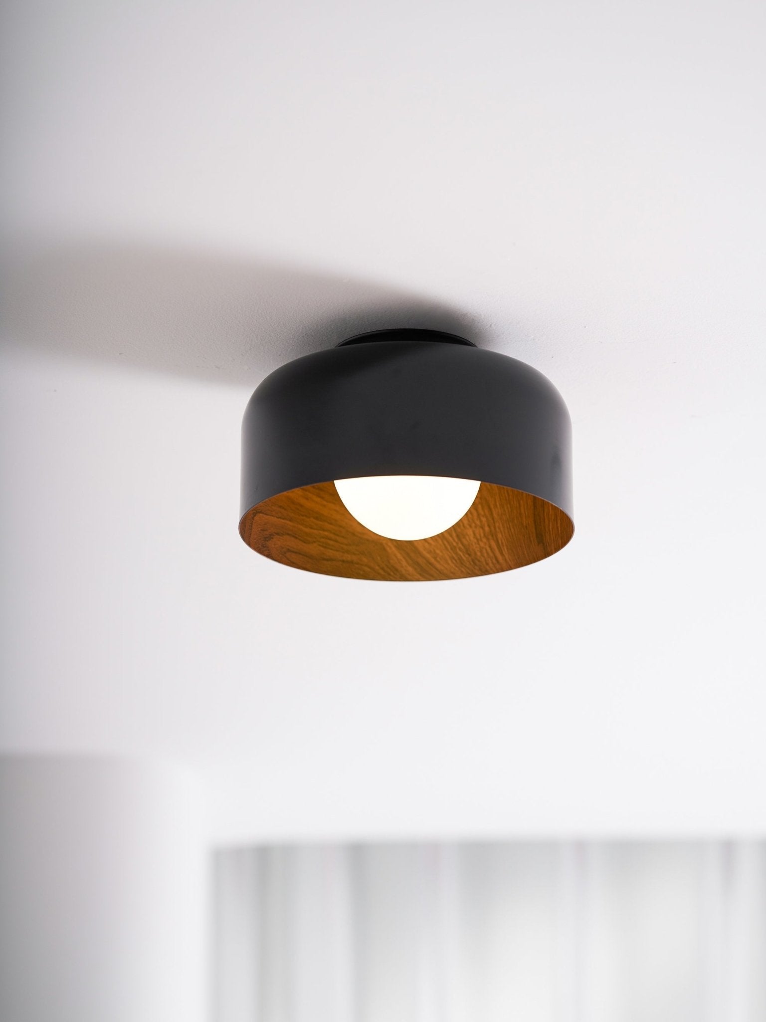 Clairbrook Wood Round Flush Mount Ceiling Light