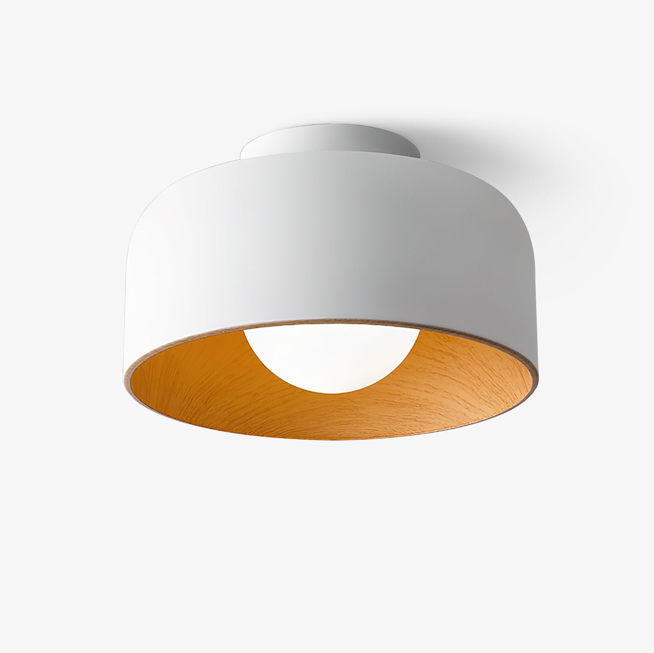 Clairbrook Wood Round Flush Mount Ceiling Light