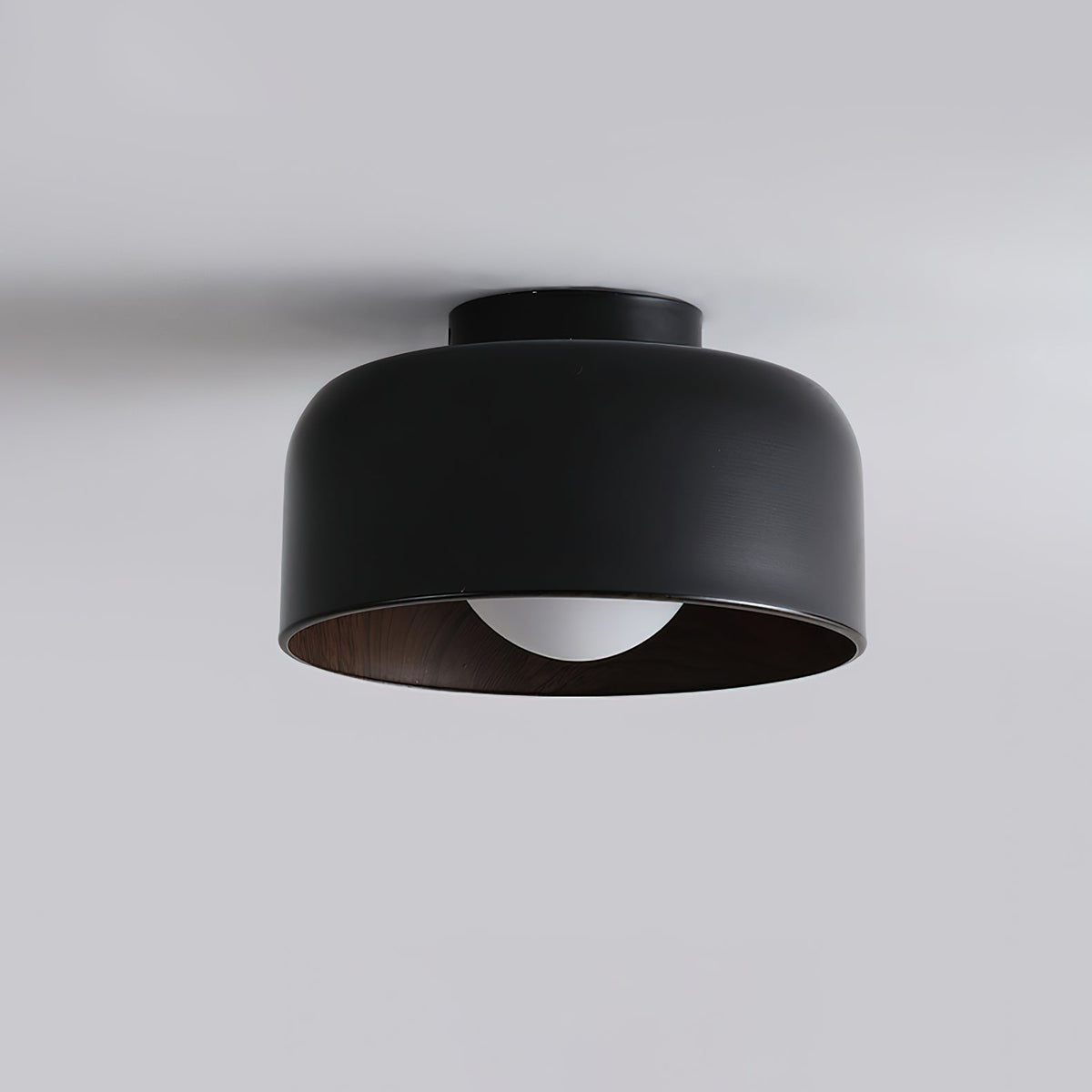 Clairbrook Wood Round Flush Mount Ceiling Light