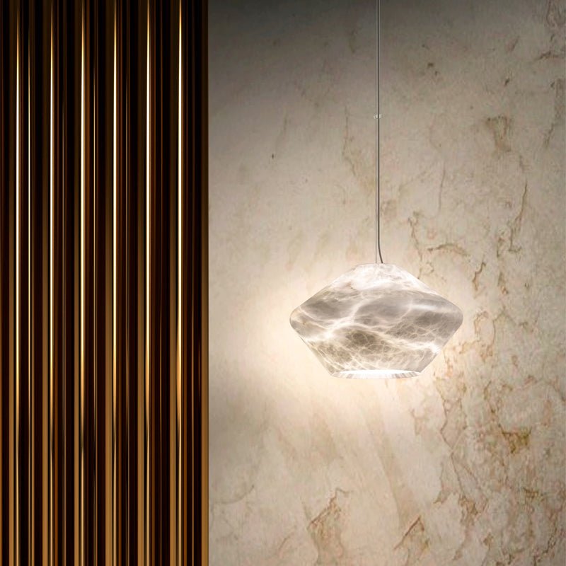 Alabaster Veil Pendant Light - Neutral Decor