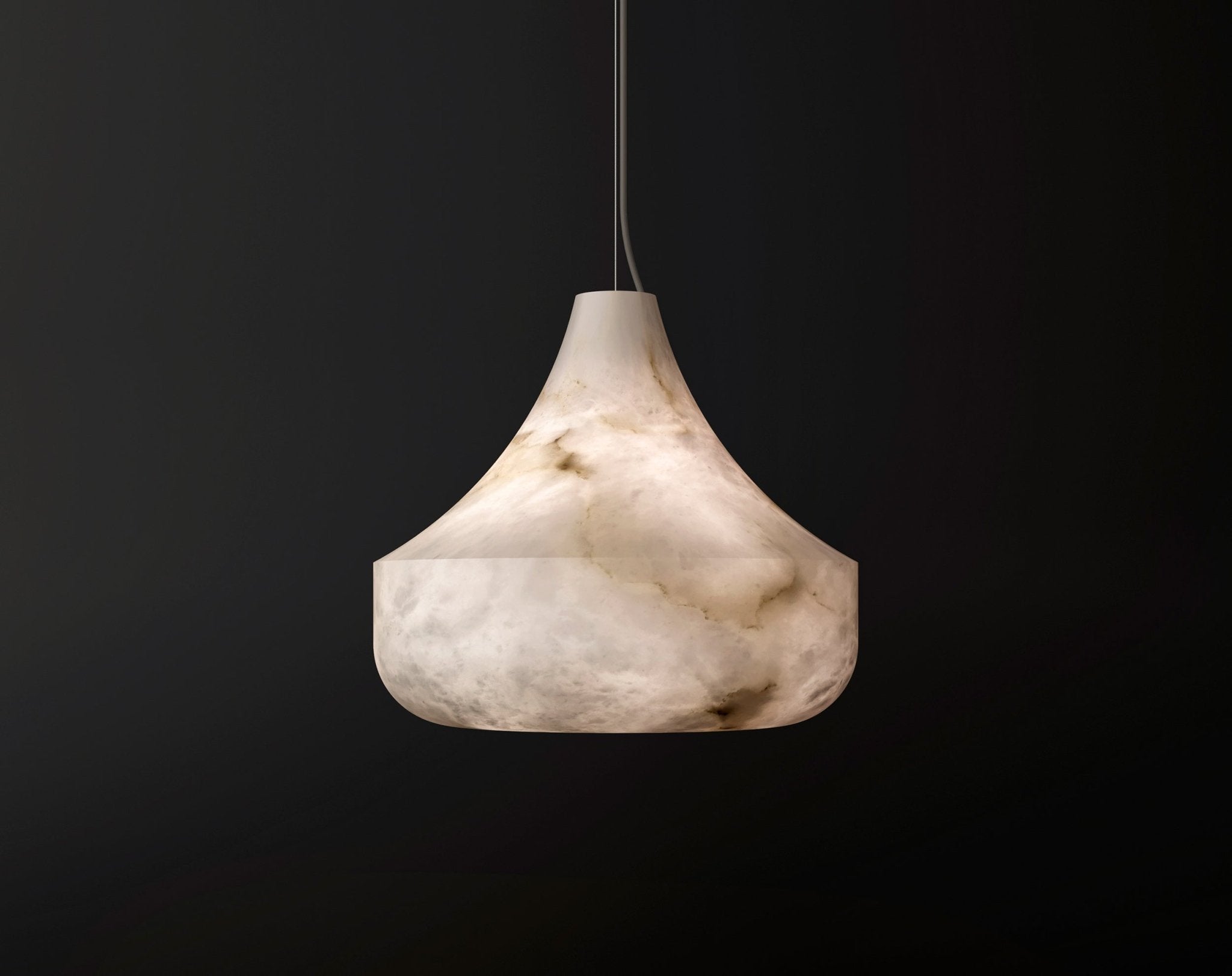 Alabaster Veil Pendant Light - Neutral Decor