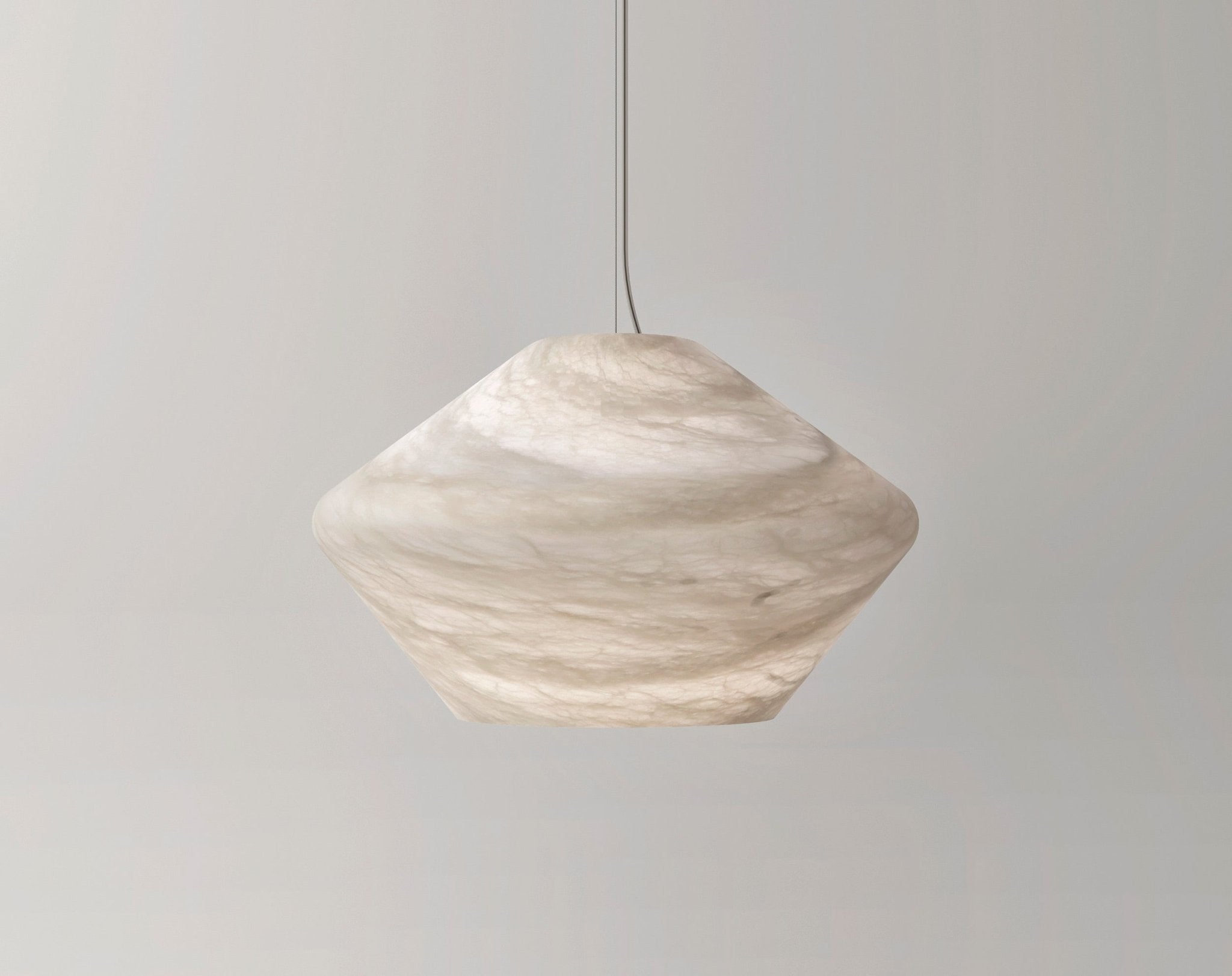 Alabaster Veil Pendant Light - Neutral Decor