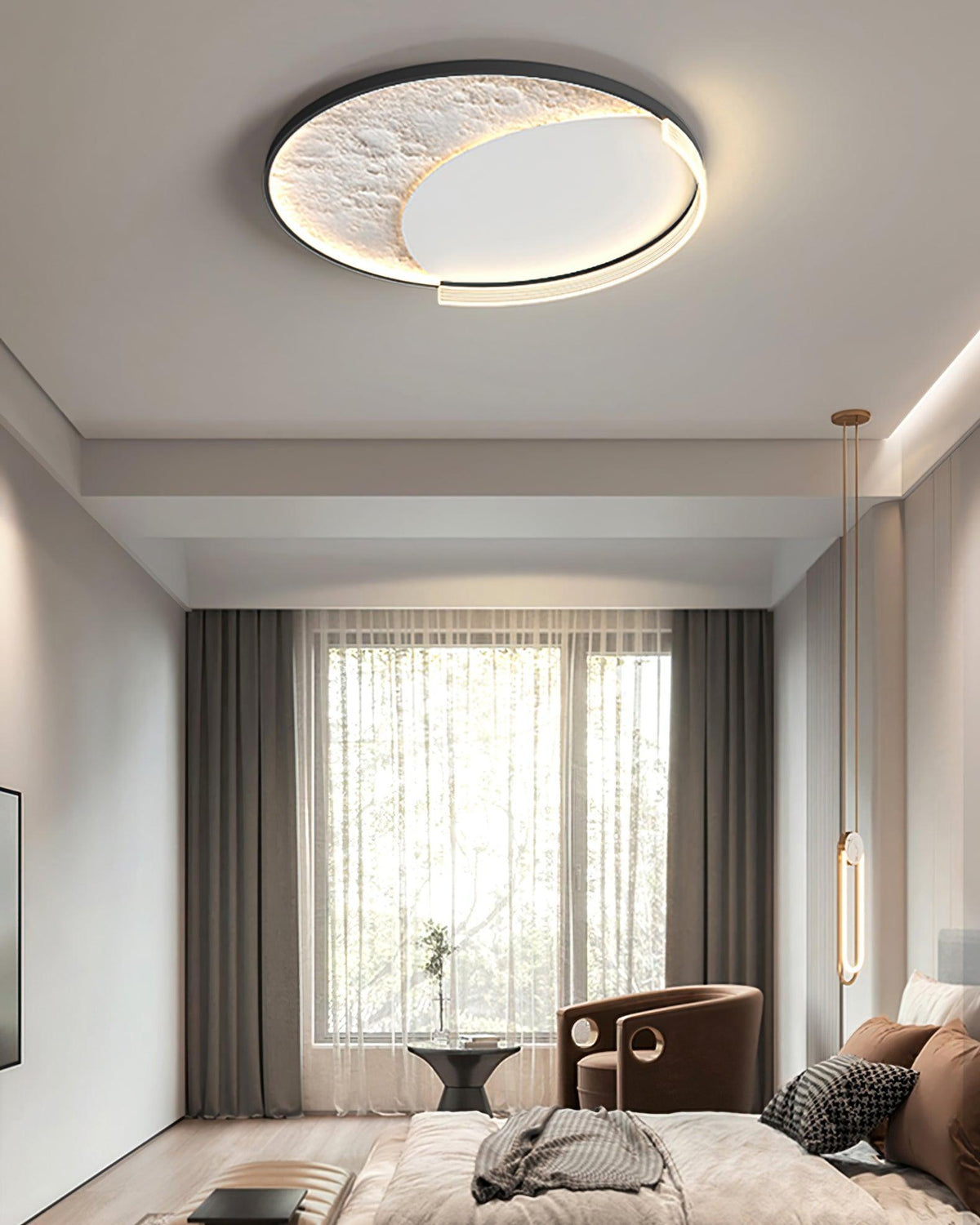 Syvine Nordic Art Lunar Led Ceiling Lamp