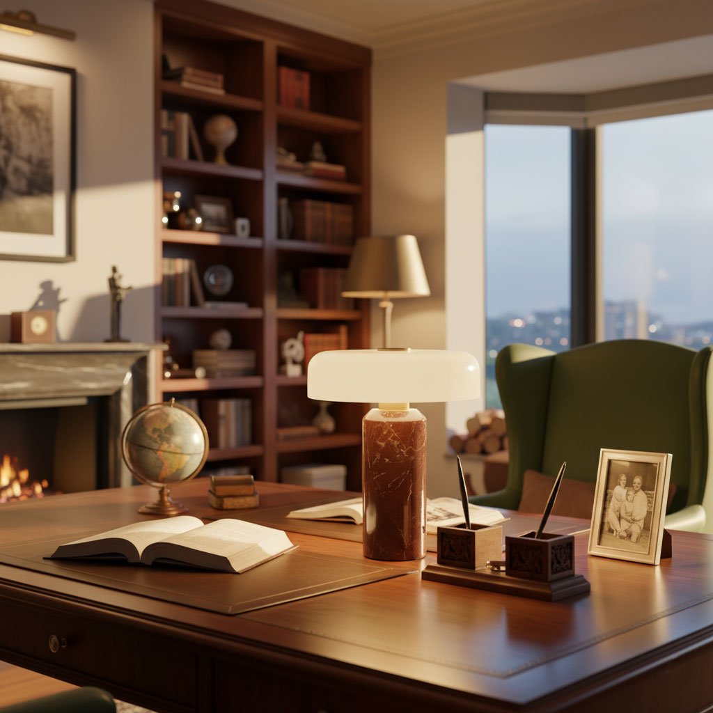Dovercourt Marble Table Lamp