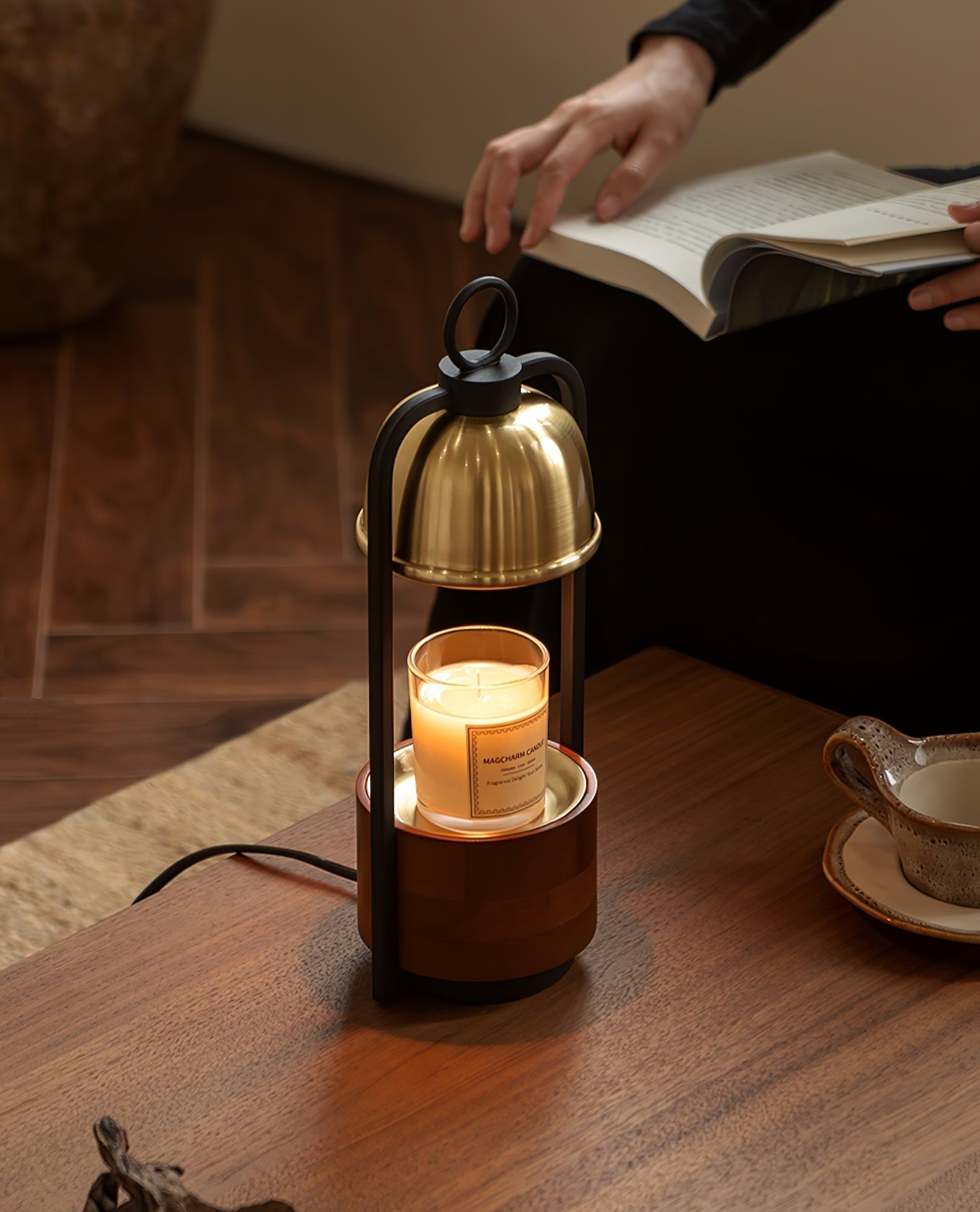 Rosa Modern Wood Table Lamp