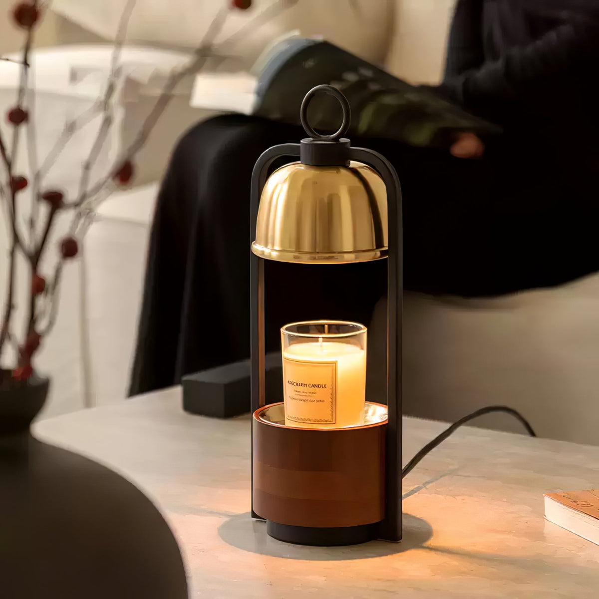 Rosa Modern Wood Table Lamp