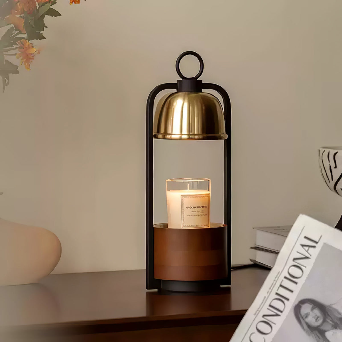 Rosa Modern Wood Table Lamp