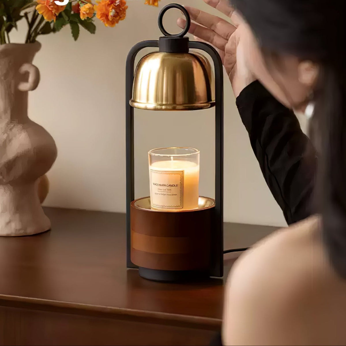 Rosa Modern Wood Table Lamp