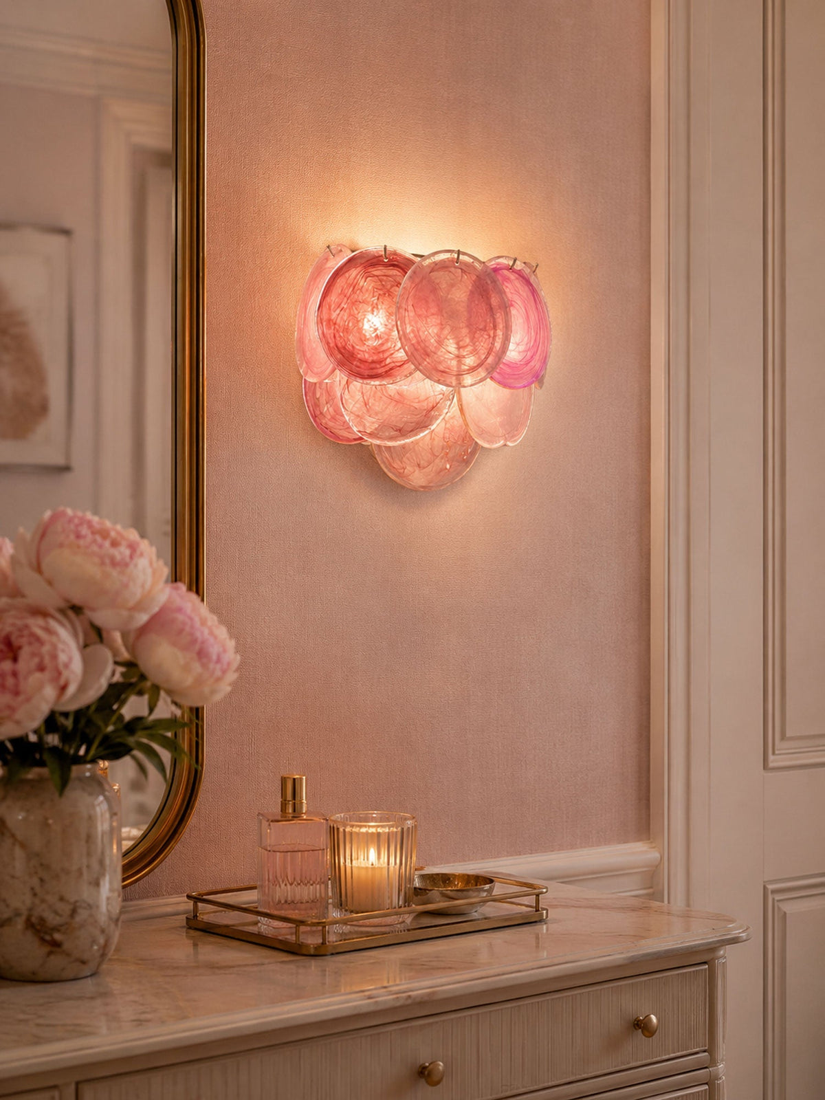 Orlaridge Disc Glass Indoor Wall Light
