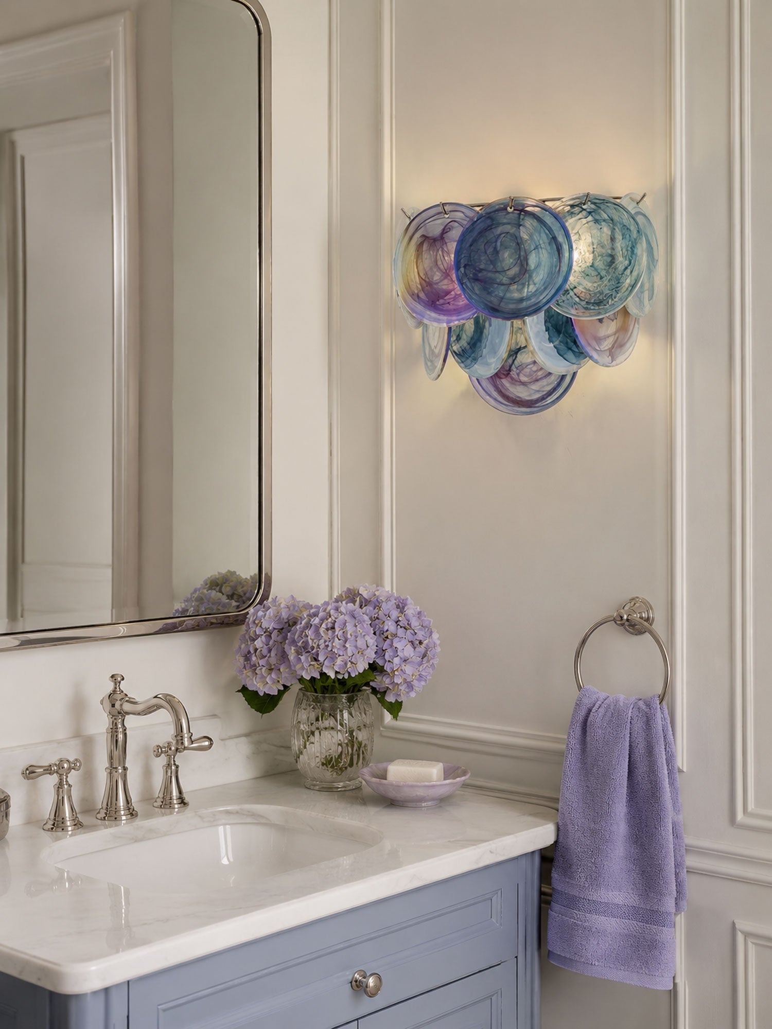 Orlaridge Disc Glass Indoor Wall Light