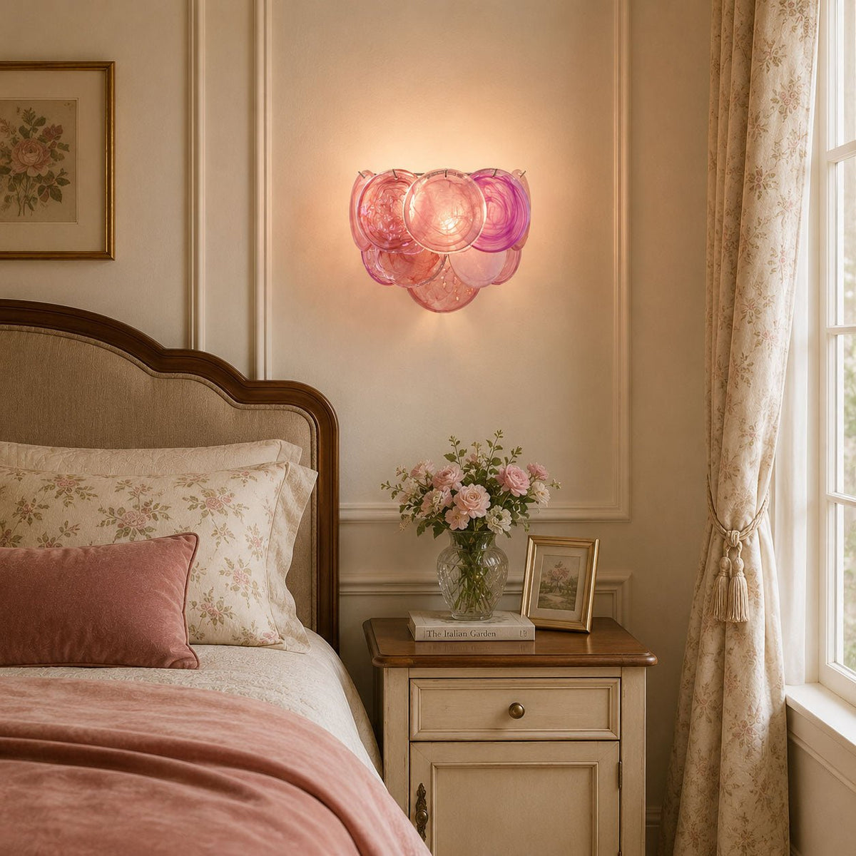 Orlaridge Disc Glass Indoor Wall Light