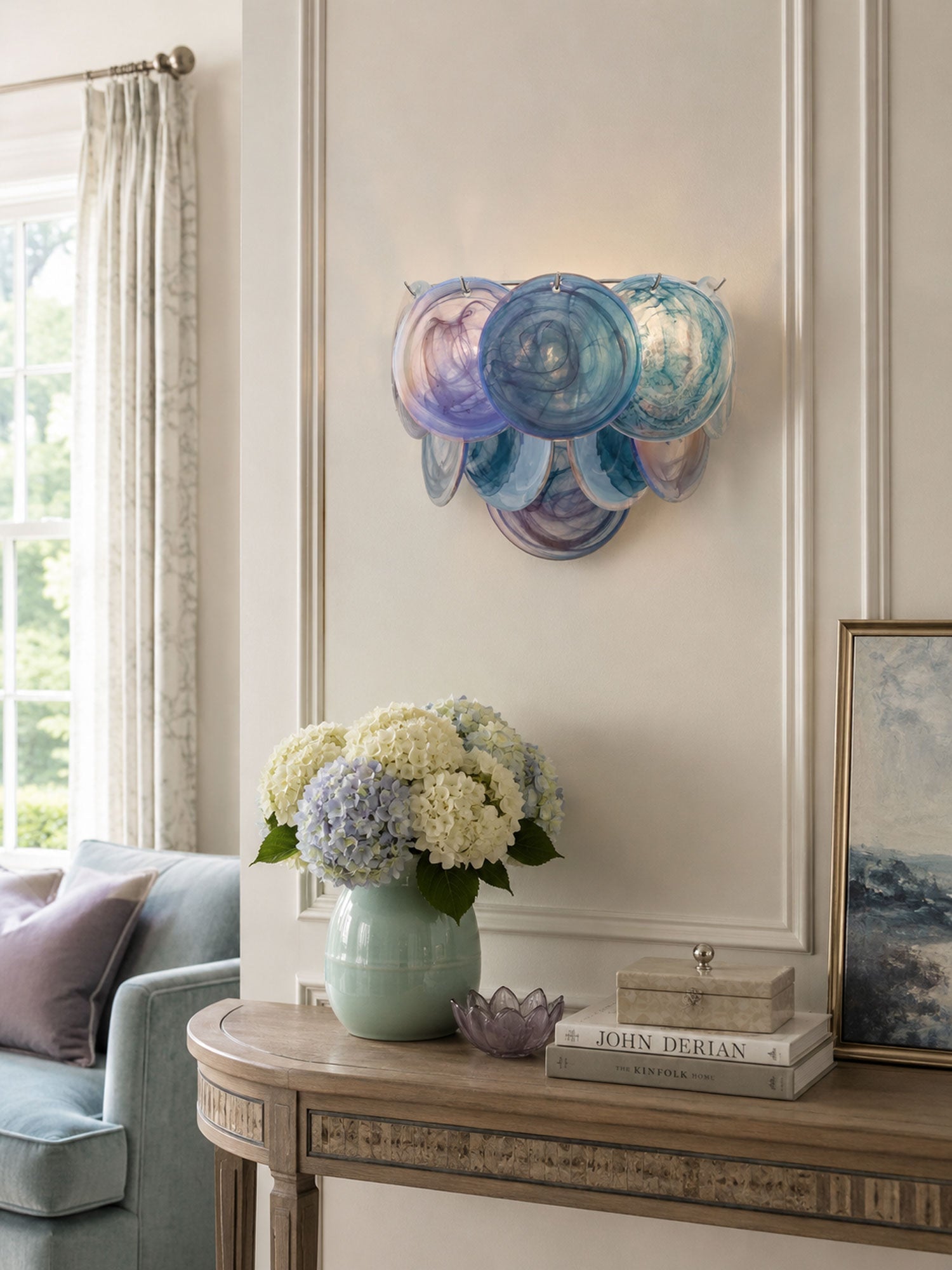 Orlaridge Disc Glass Indoor Wall Light
