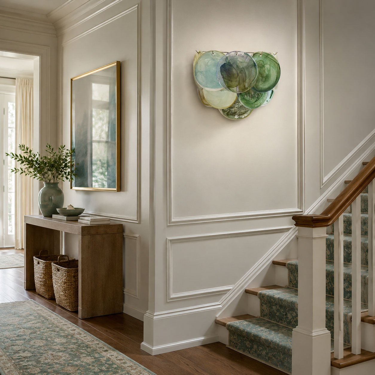 Orlaridge Disc Glass Indoor Wall Light