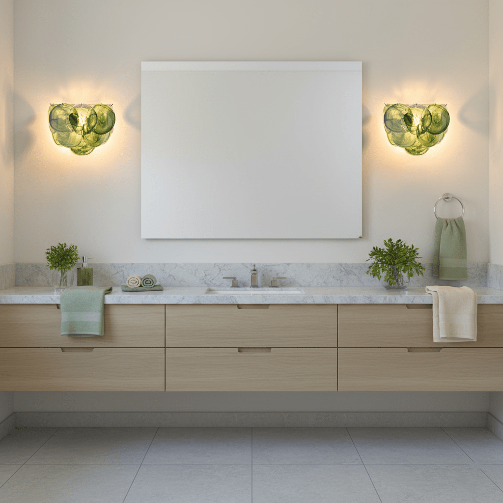 Orlaridge Disc Glass Indoor Wall Light