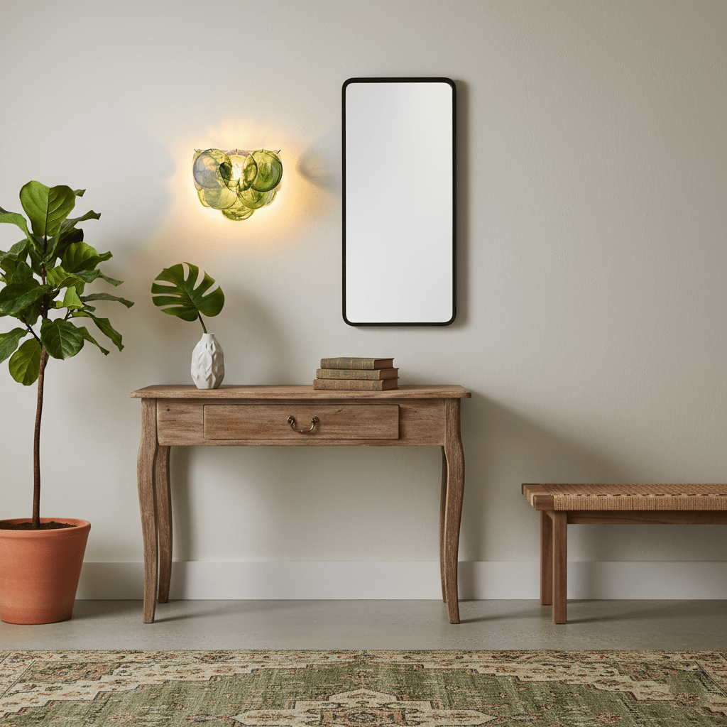 Orlaridge Disc Glass Indoor Wall Light