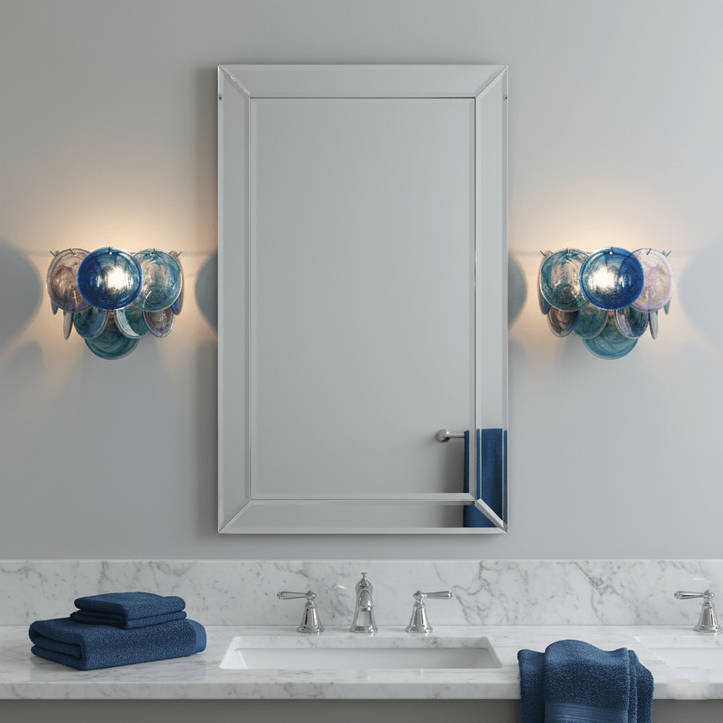 Orlaridge Disc Glass Indoor Wall Light