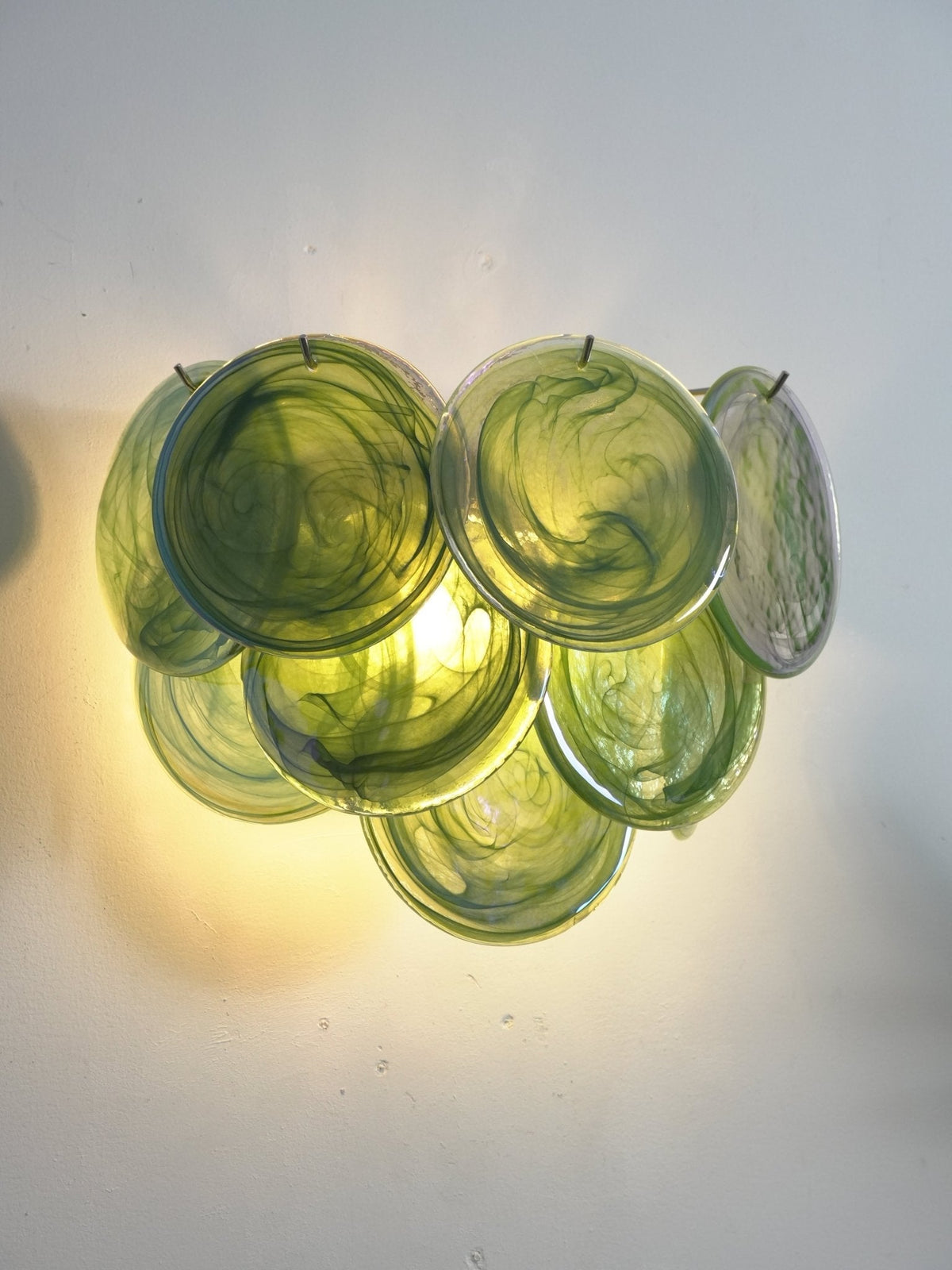 Orlaridge Disc Glass Indoor Wall Light