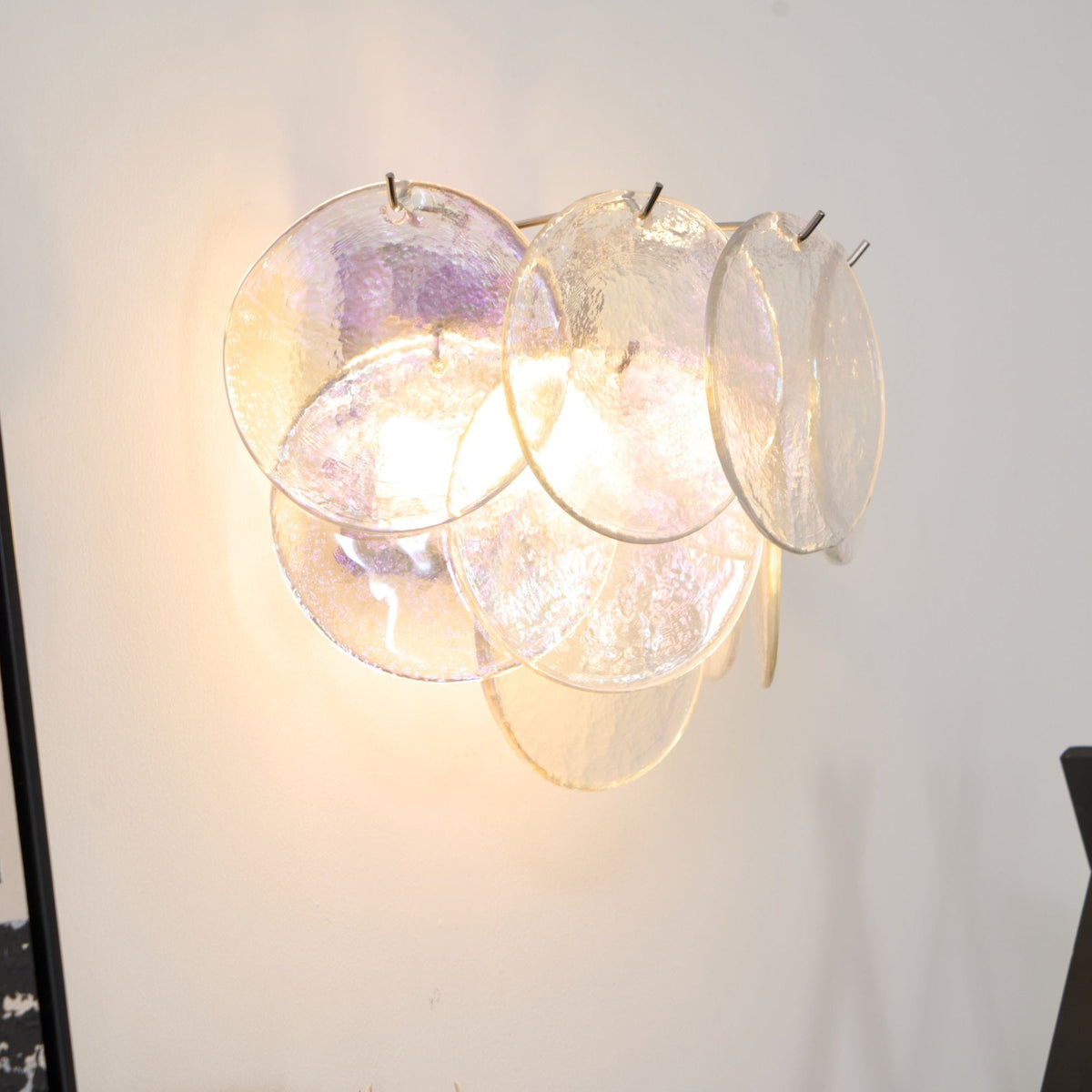 Orlaridge Disc Glass Indoor Wall Light