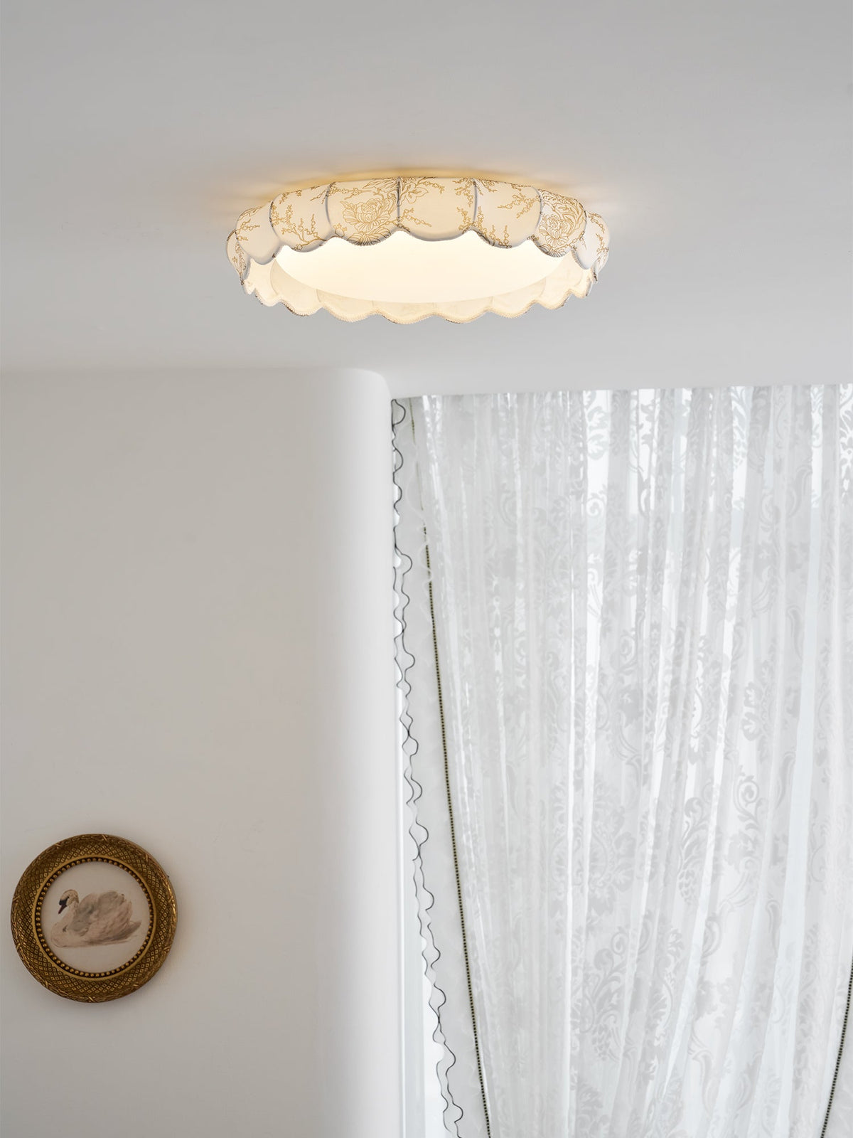 Delaridge Lunaria Veil Flush Mount Ceiling Light