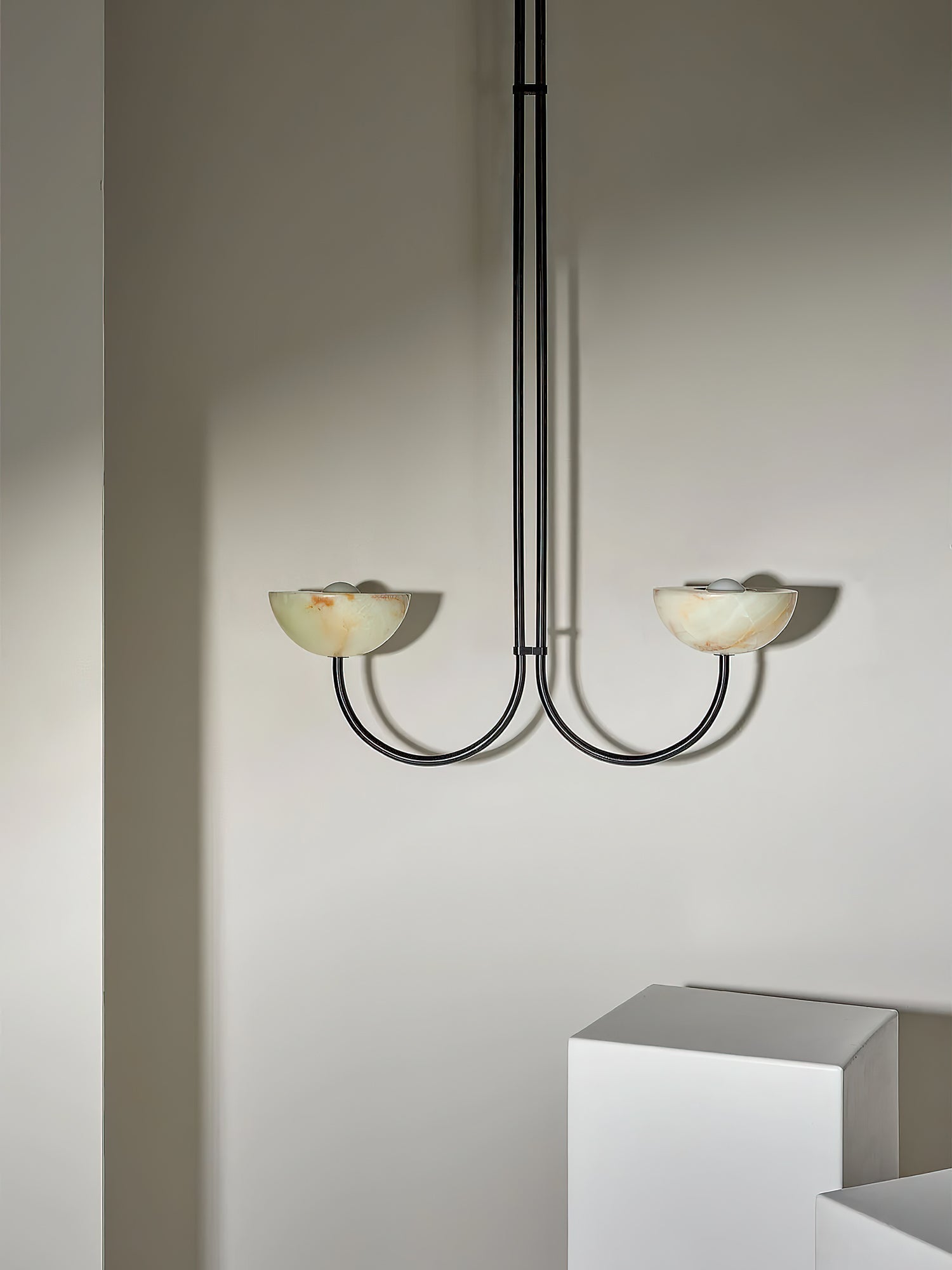 Hartvik Duo Pendant Lamp Alabaster