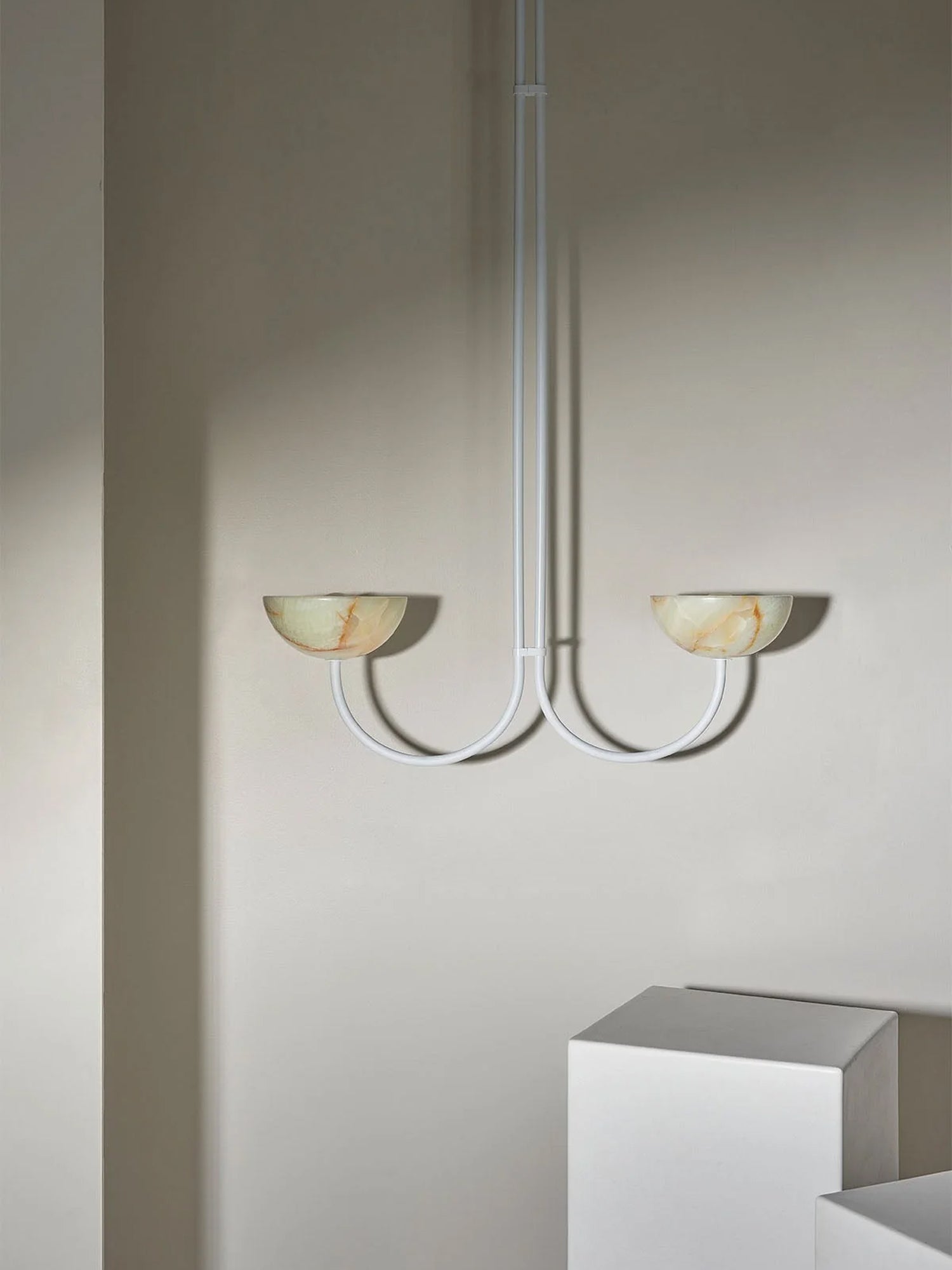 Hartvik Duo Pendant Lamp Alabaster